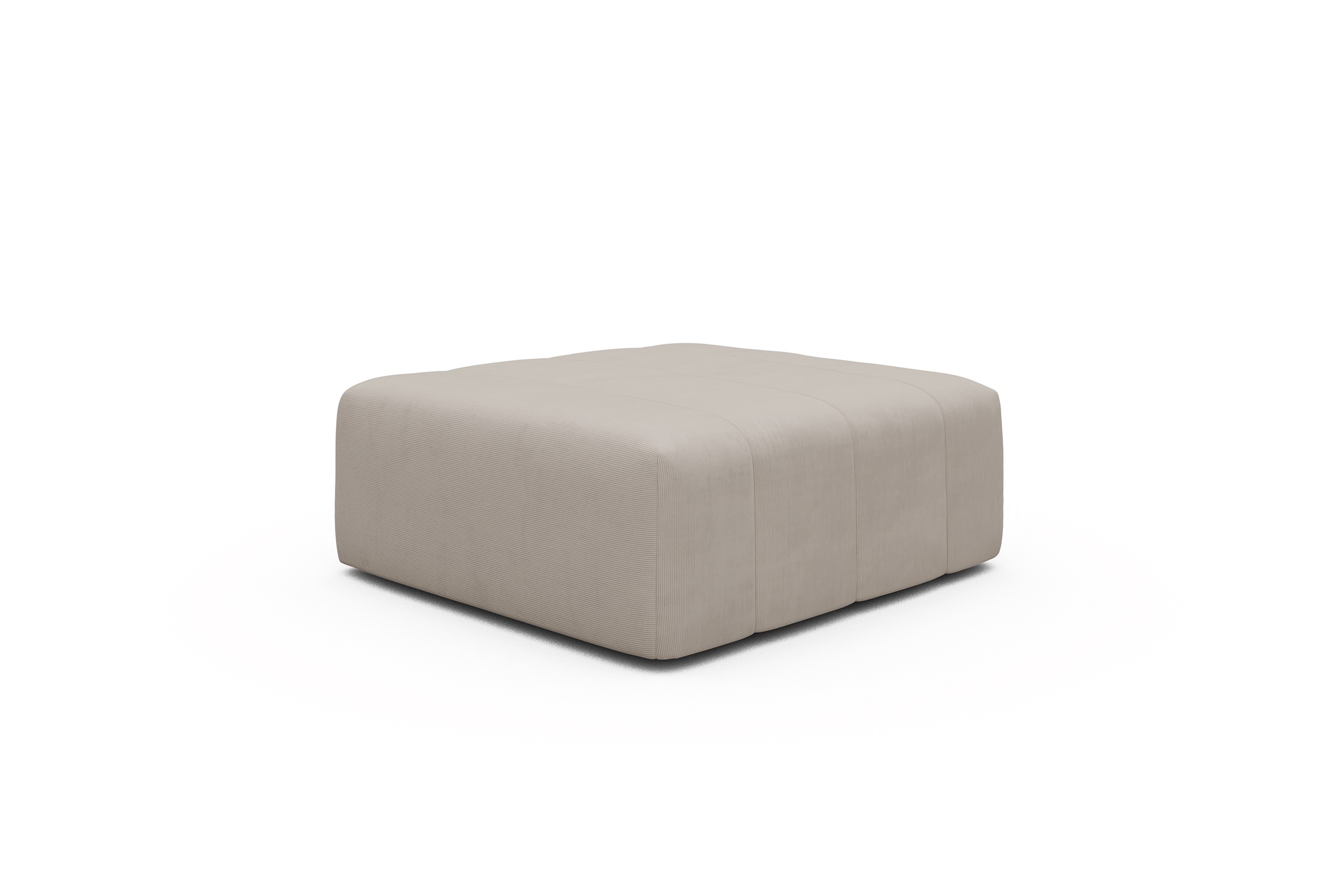 Sitzhocker Hugo Ottomane Cordufine-Off-White