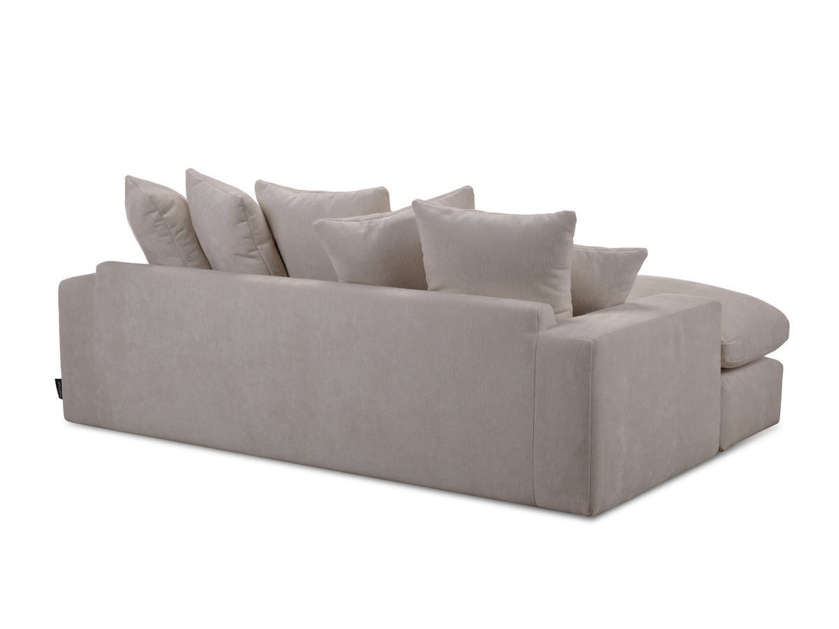 Bobochic Nevada Sofa 3-Sitzer 226 × 150 cm Stoff Beige