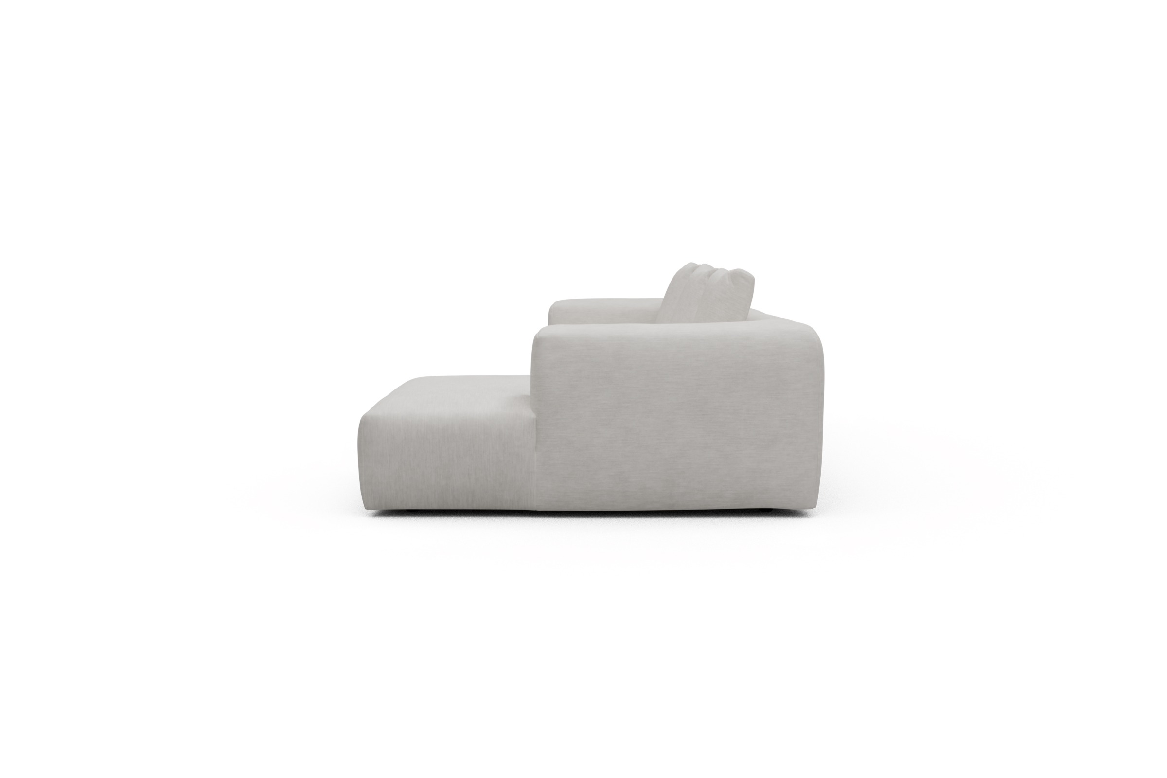 Ecksofa Fred Chaiselongue rechts mit 2,5-Sitzer Vivus-Dusty-Off-White