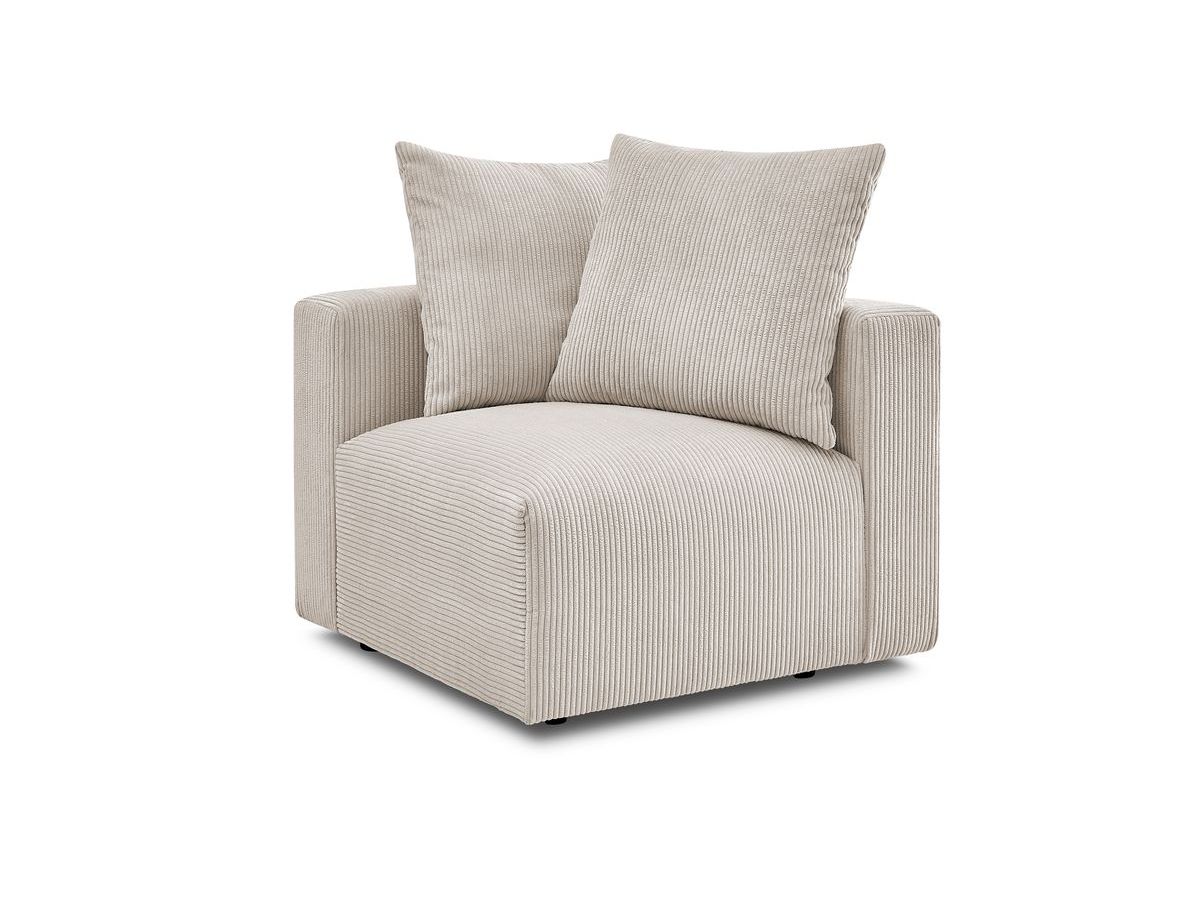Bobochic Voltaire Eckmodul Cordsamt Beige Ecke rechts