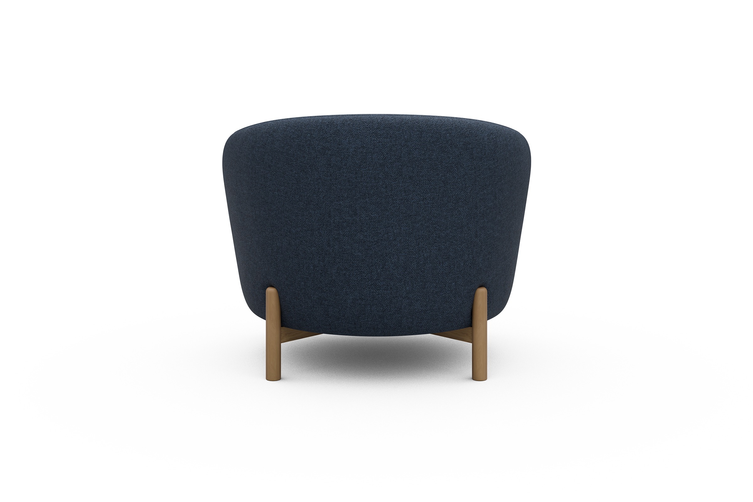 Sessel Ronda Holzbeine Eiche Natur Sama-Deep-Blue