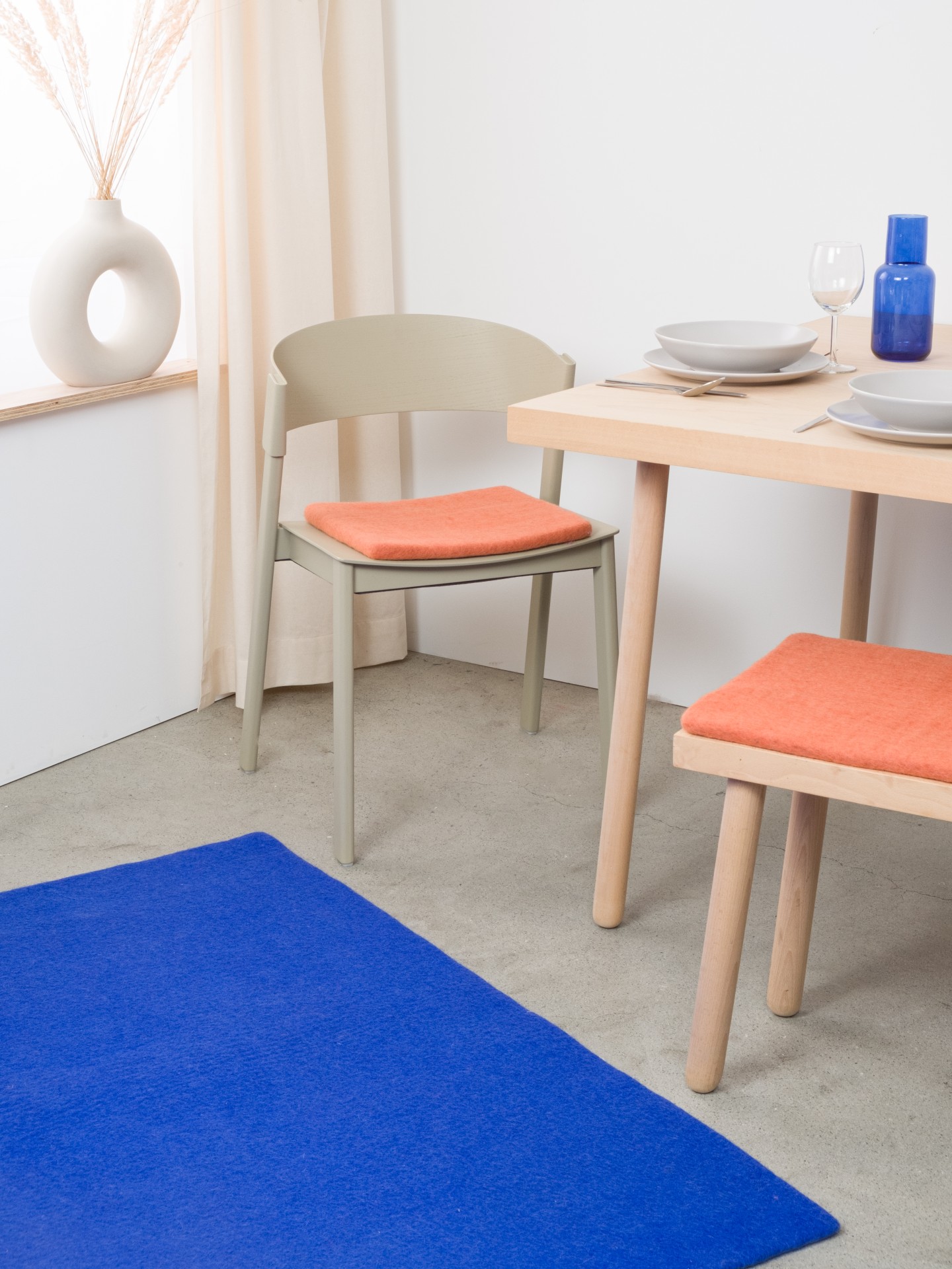 myfelt Lea - Flache Sitzauflage quadratisch