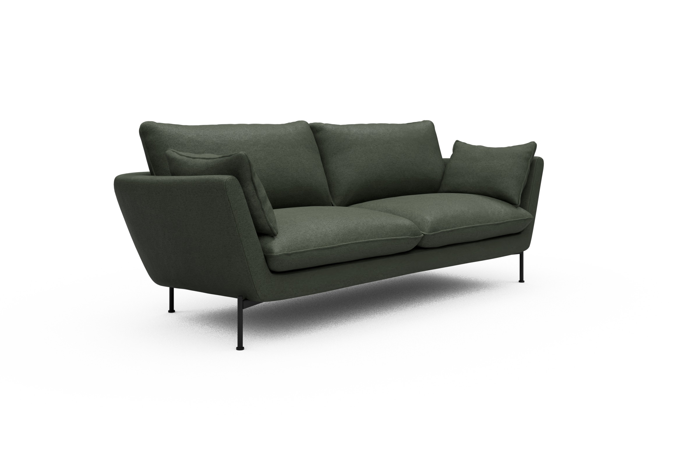 Sofa Anton 3-Sitzer Denari-Forest-Green