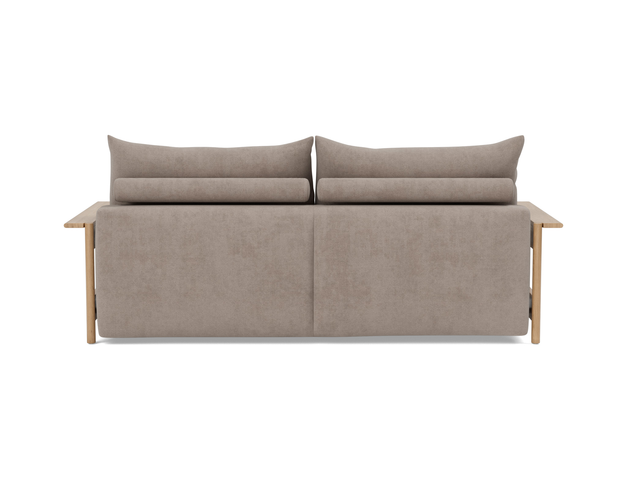 Schlafsofa Malloy Wood Kord Cordufine 318-Beige
