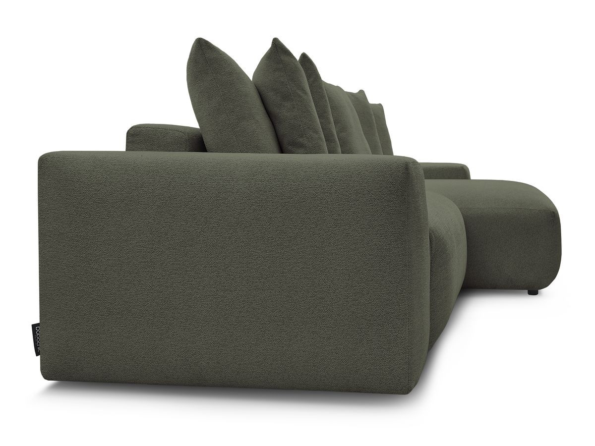 Bobochic Voltaire Ecksofa 310 × 174 cm Melange-Stoff Grün