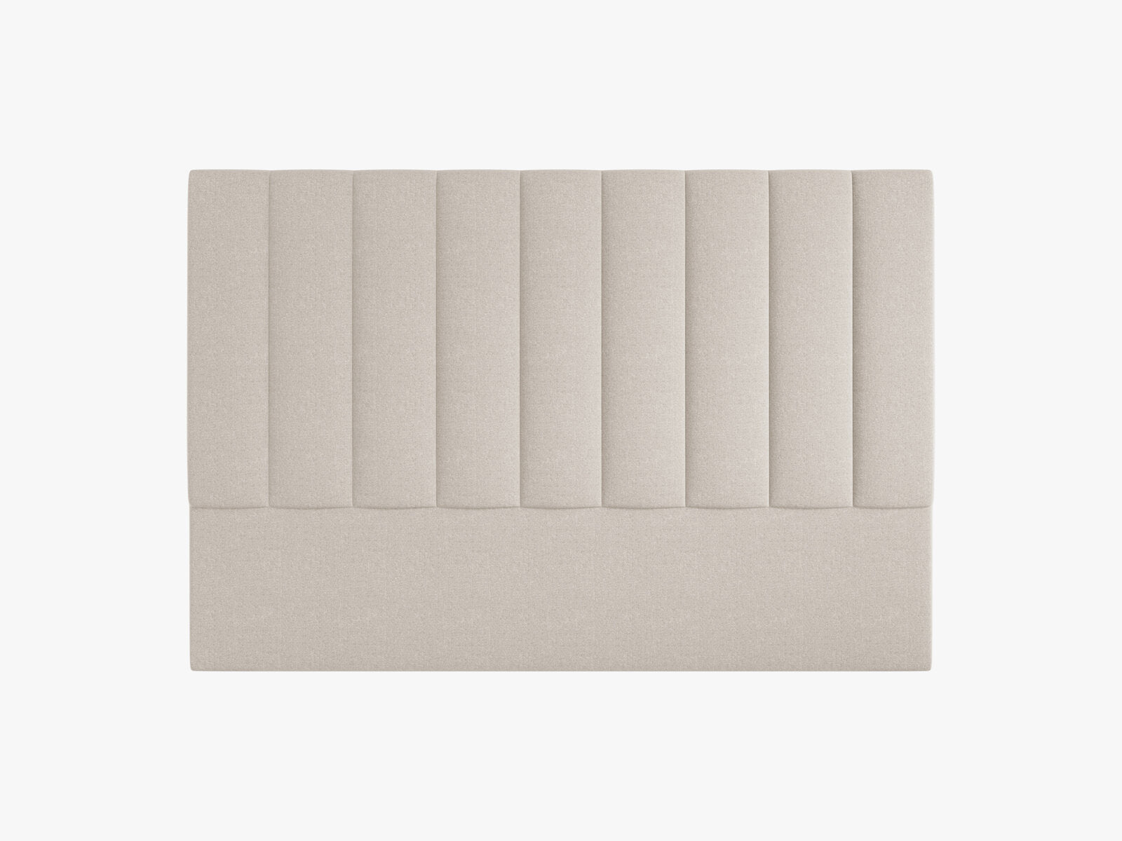 Micadoni Marl Polster-Kopfteil Chenille Eden Dunkelbeige 180x120