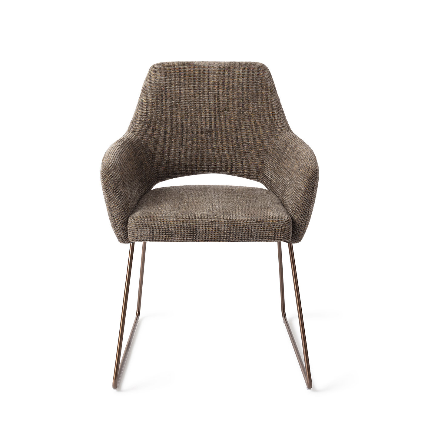 Jesper Home Esszimmerstuhl Yanai Checked Chestnut Slide Rose