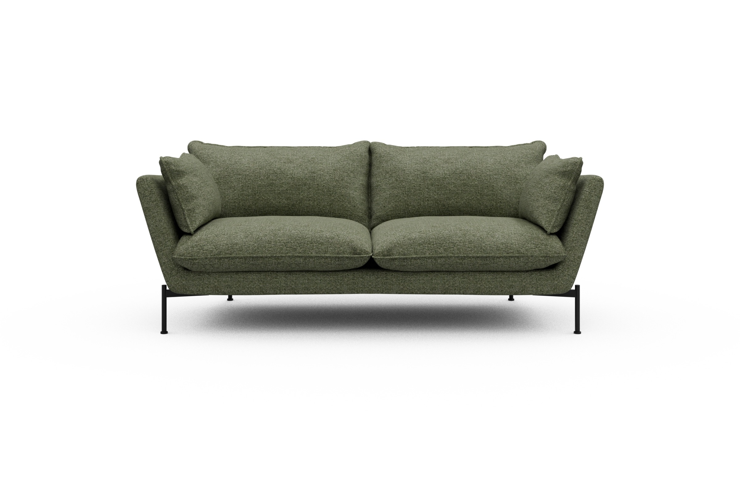 Skandi Home Sofa Anton PREMIUM 2-Sitzer Carreno-Vivid-Green moebelfaktor