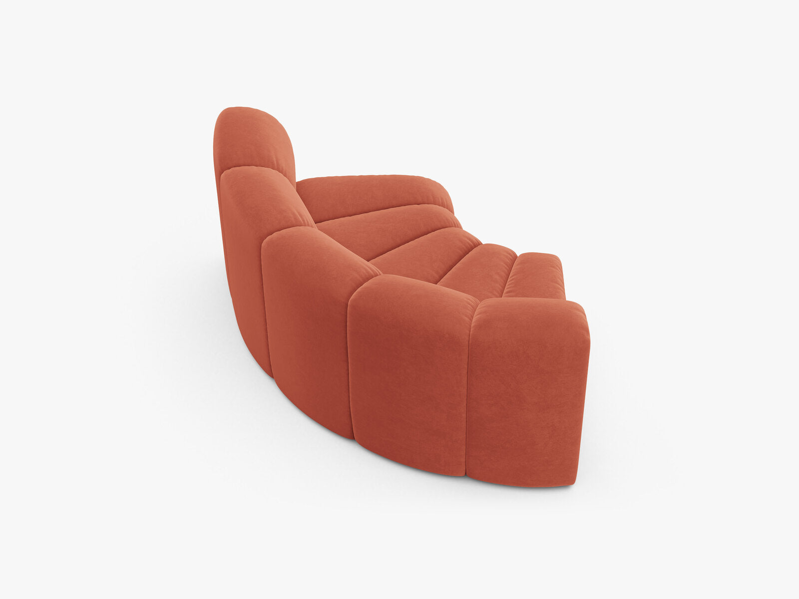 Micadoni rundes Eckmodul Lupine Samt Venus Koralle
