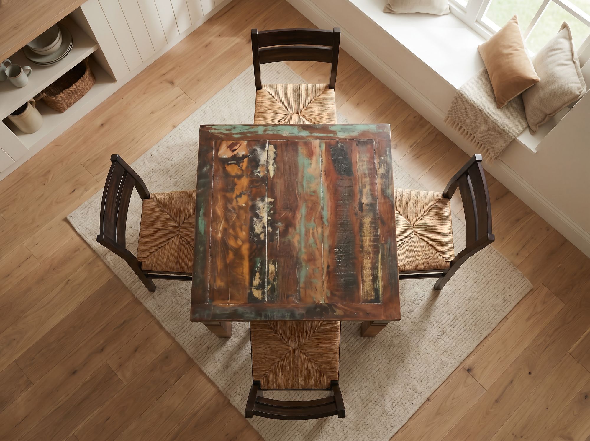 Esstisch Dyroy Mango Massivholz Braun 80 × 80 × 76 cm