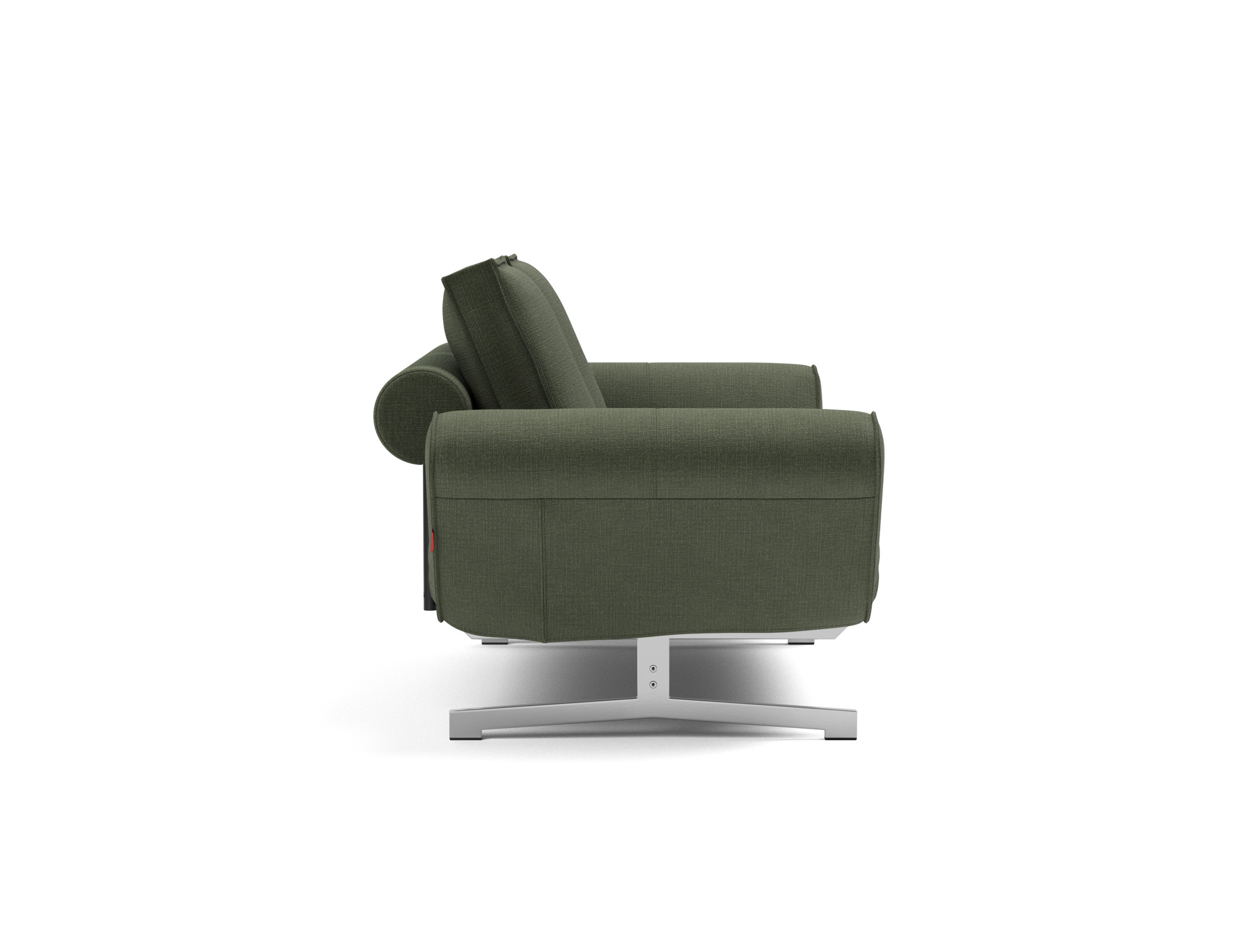 Tagesbett Ghia Chenille Esina 413-Olive-Green Beine Chrom
