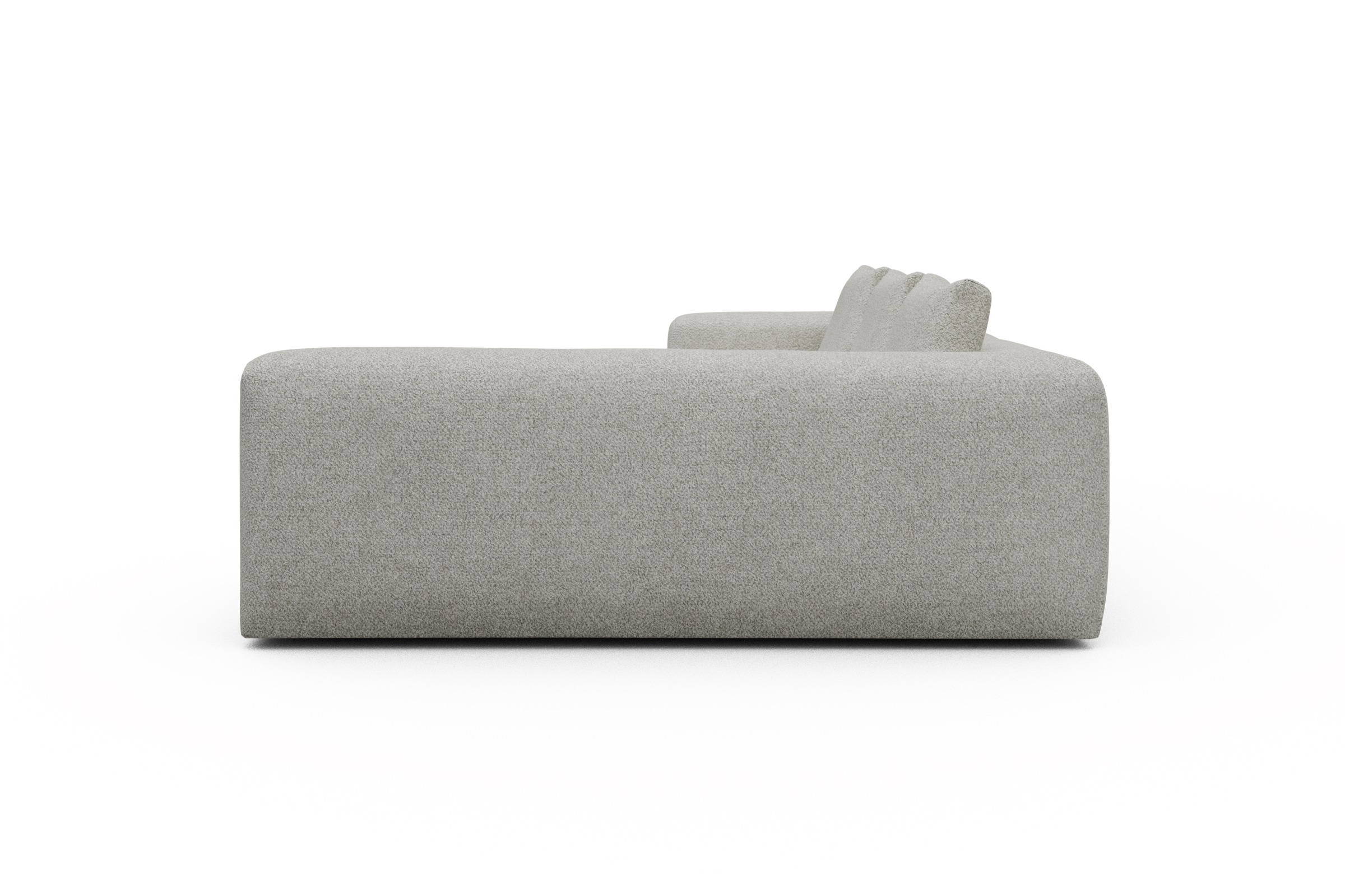 Ecksofa Fred 2x 2,5-Sitzer rechts offen Vanora-Warm-Sand