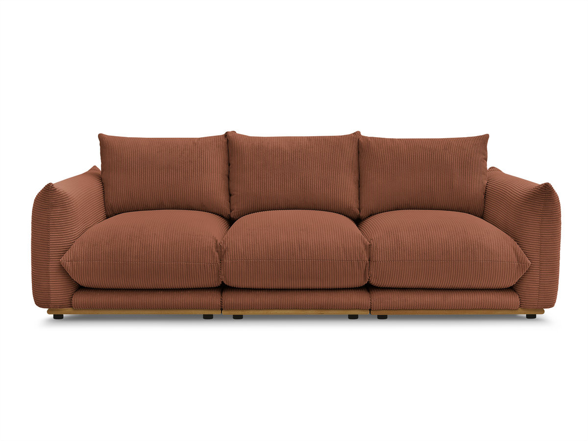 Bobochic Ernest Sofa 3-Sitzer 266 × 106 cm Cordsamt Orange