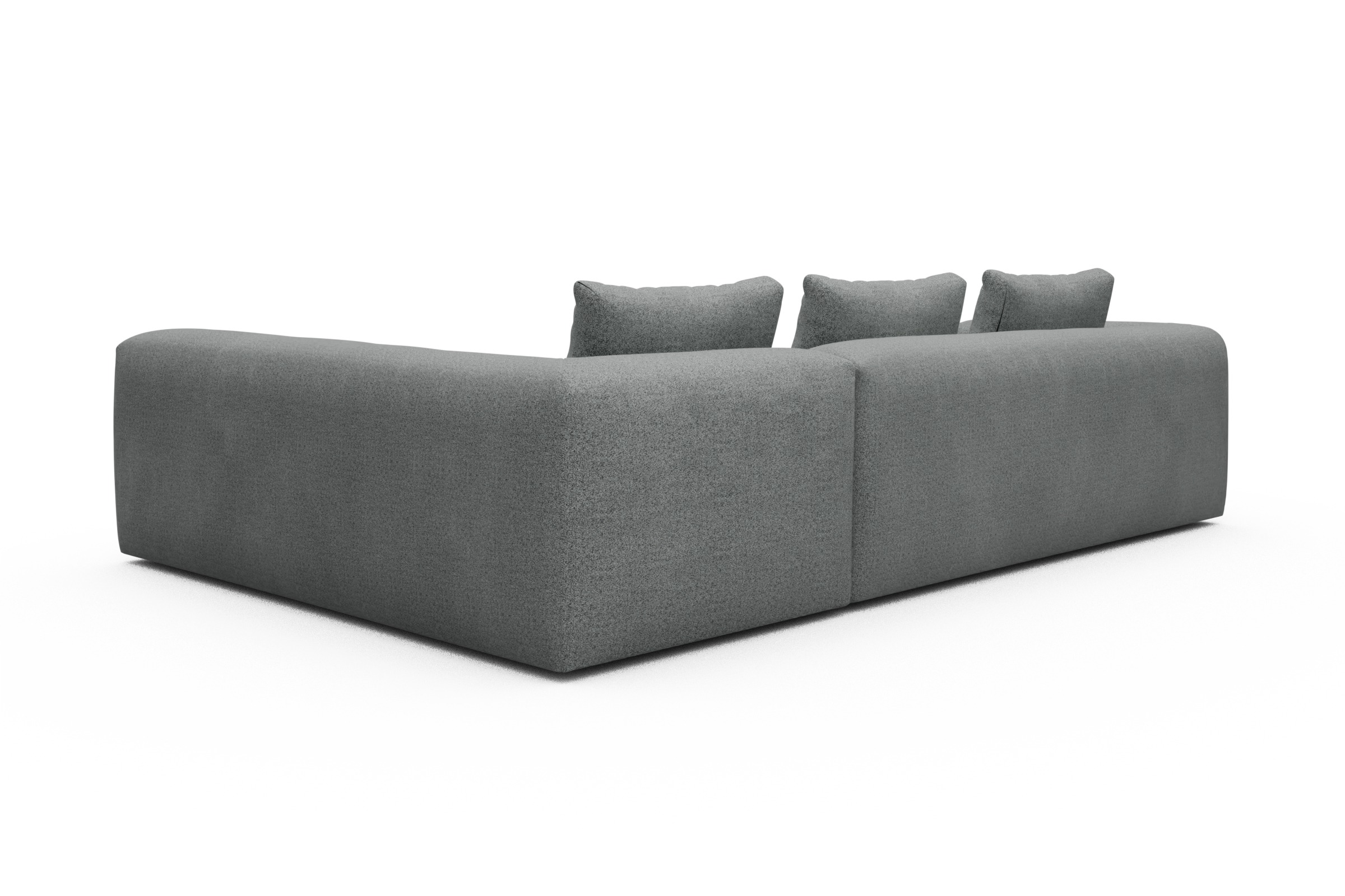 Ecksofa Fred 2x 2,5-Sitzer rechts offen Aivi-Gravet-Grey
