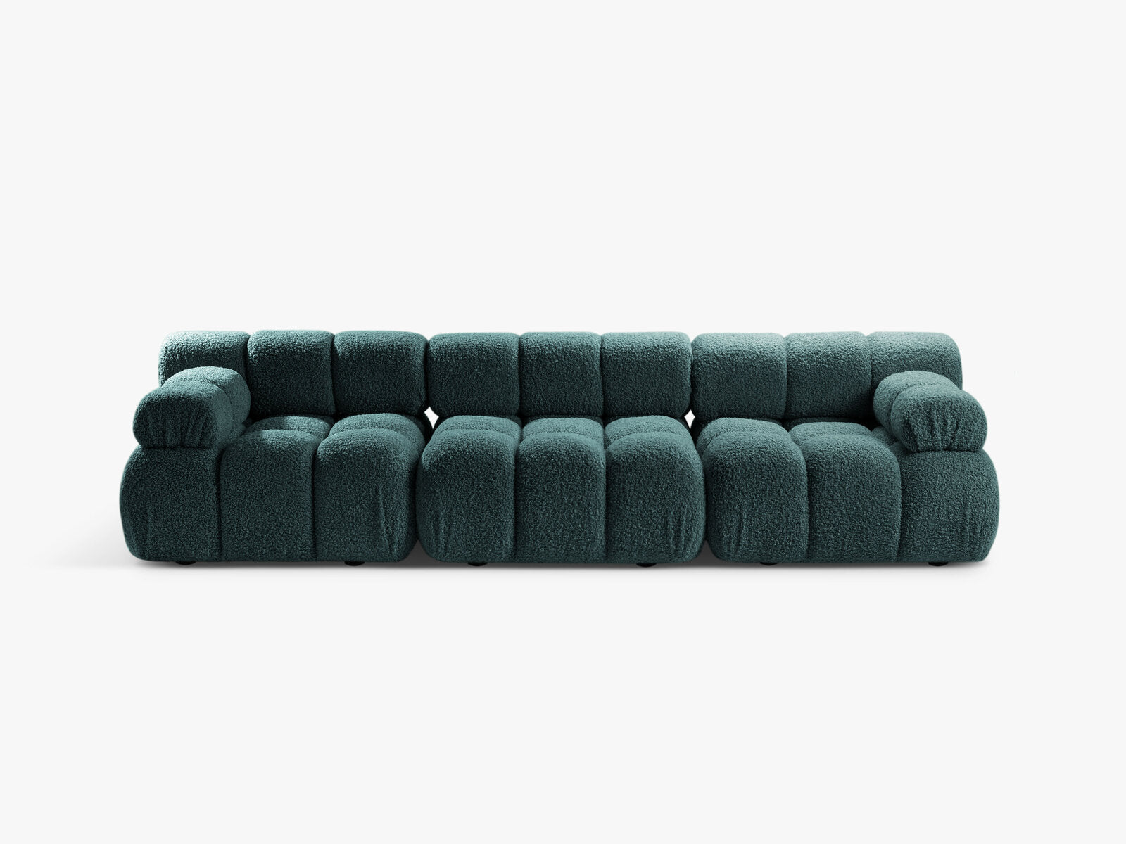 Micadoni Modulares Sofa Bellis 3-Sitzer Boucle Rolf Petrol
