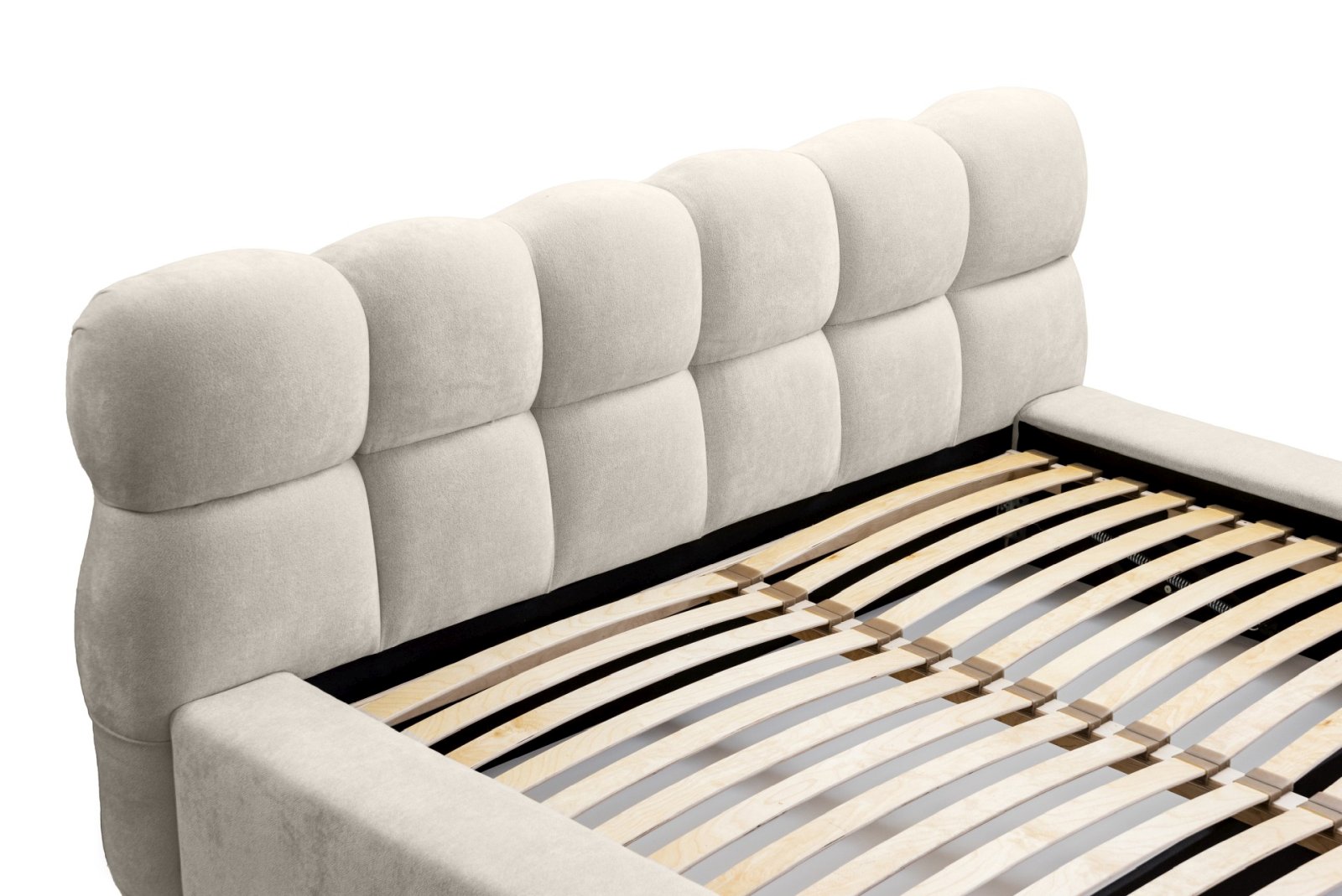 Polsterbett Vento-New Chenille 140x200 mit Metallrahmen Ditra-New 20