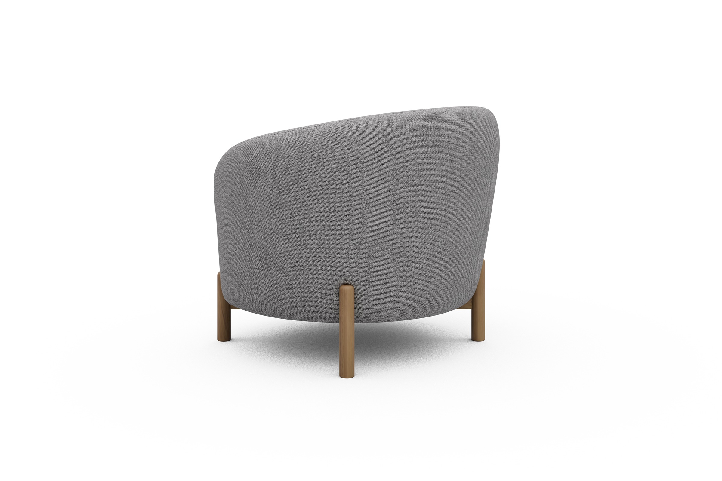 Sessel Ronda Holzbeine Eiche Natur Sama-Grey