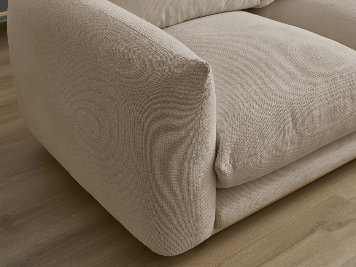 Bobochic Ernest Sofa 5-Sitzer Stoff Taupe