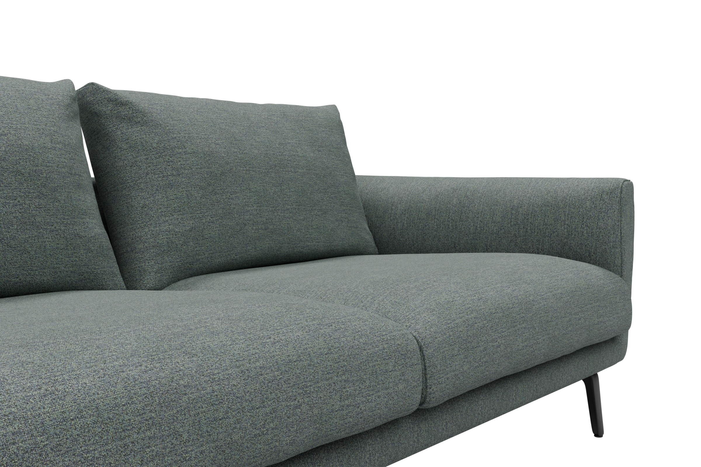 Ecksofa Karl Chaiselongue links mit 2,5-Sitzer Carreno-Ice-Blue