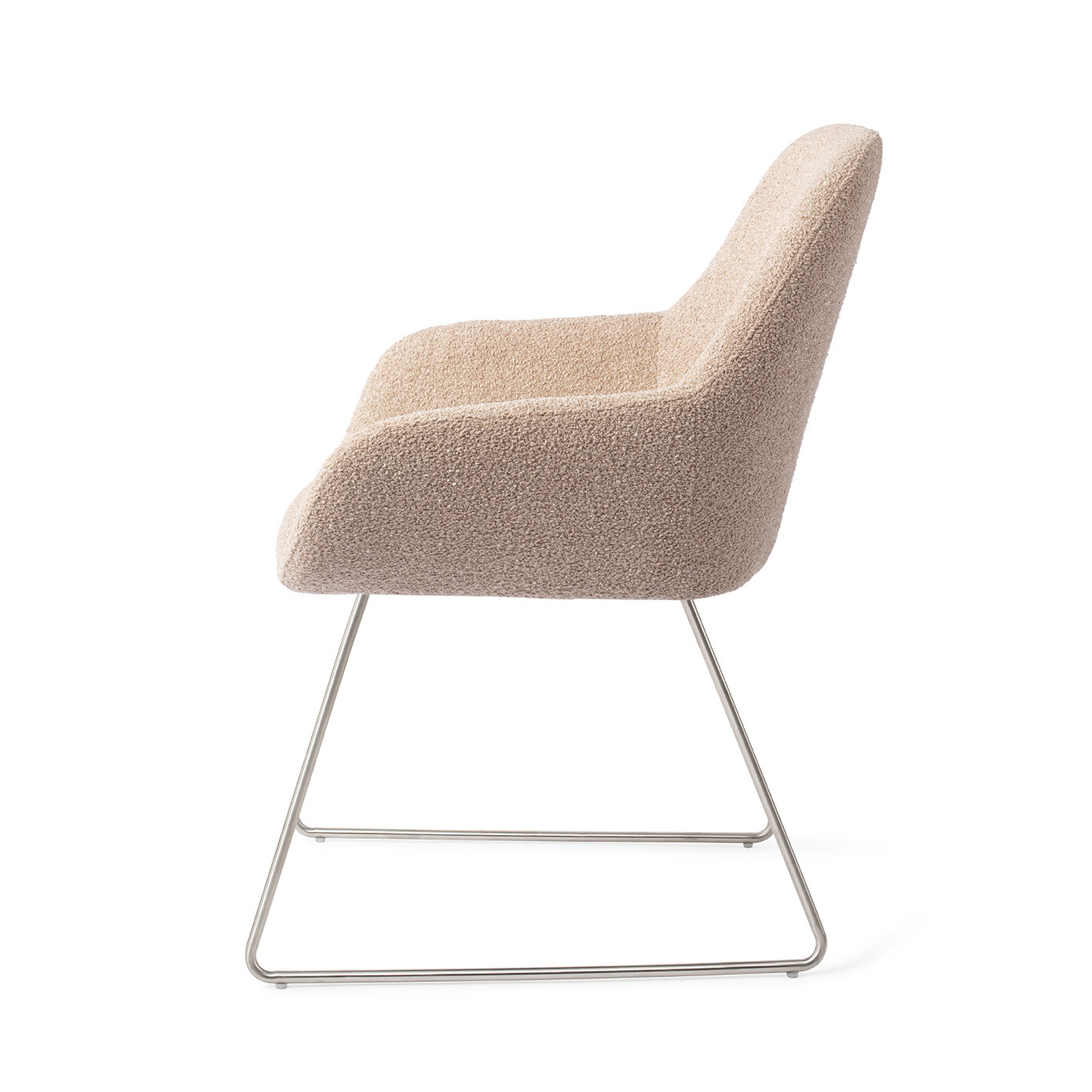 Jesper Home Esszimmerstuhl Kushi Flax Relax Slide Stahl