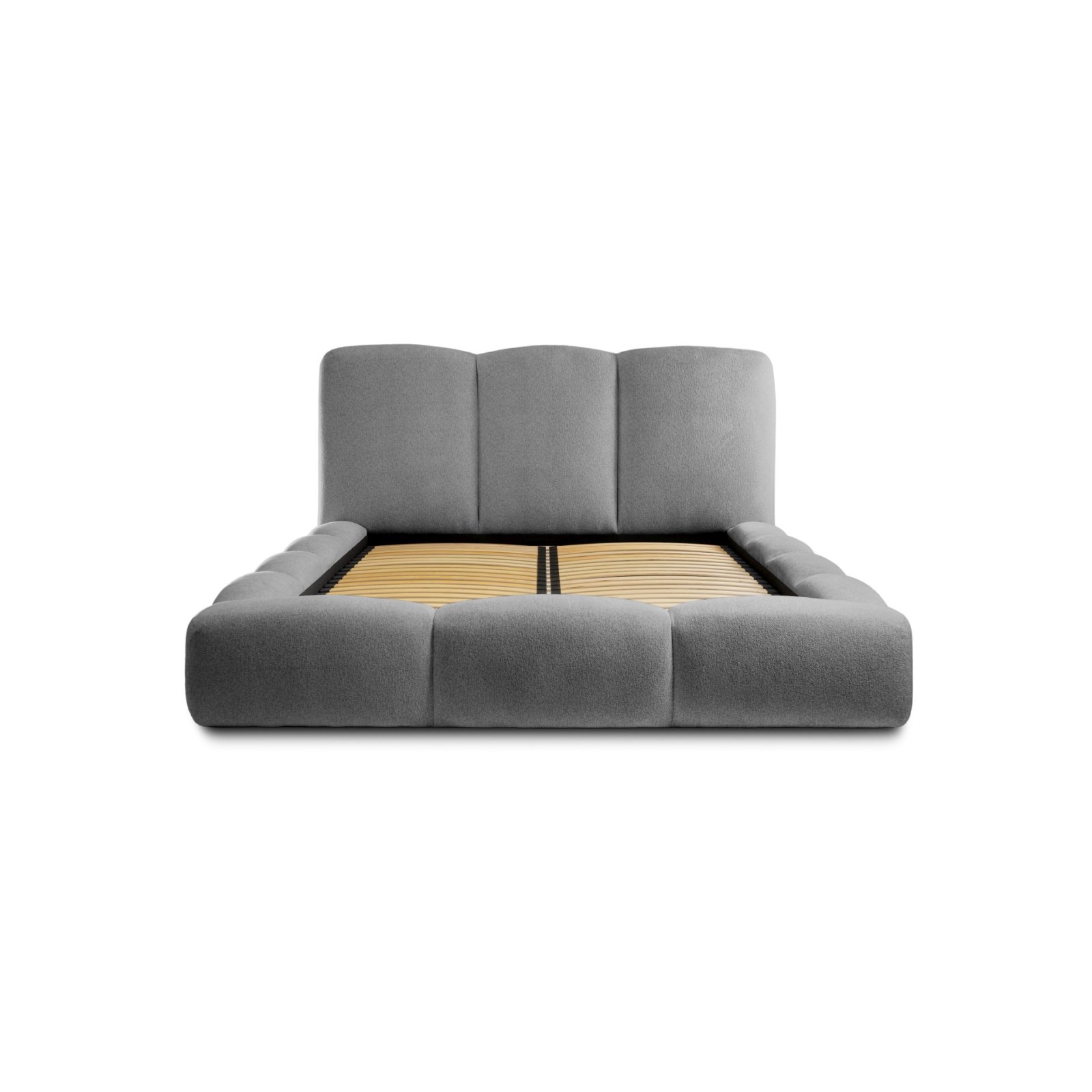 Polsterbett Cario Flachgewebe 180x200 mit Metallrahmen Raven 13
