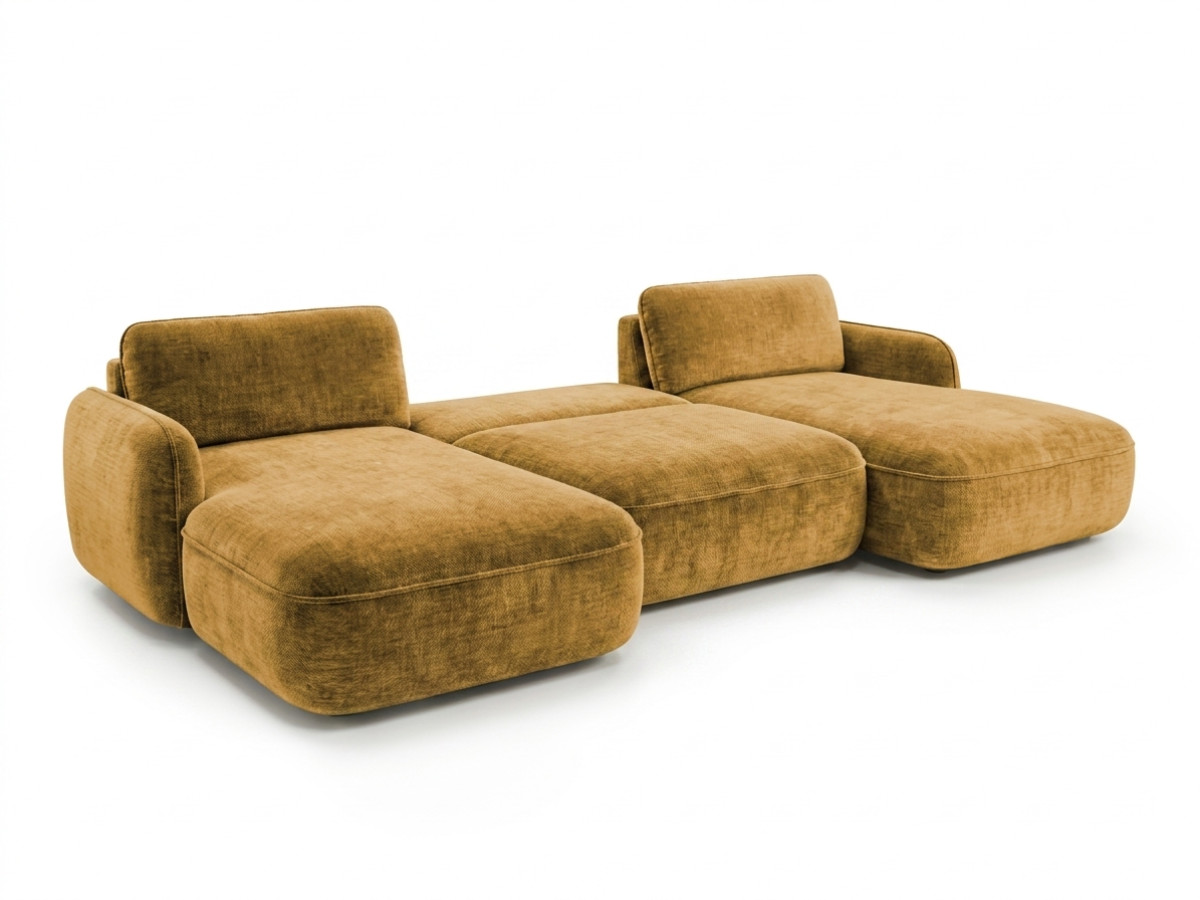 Bobochic Celeste Wohnlandschaft Chenille Gelb