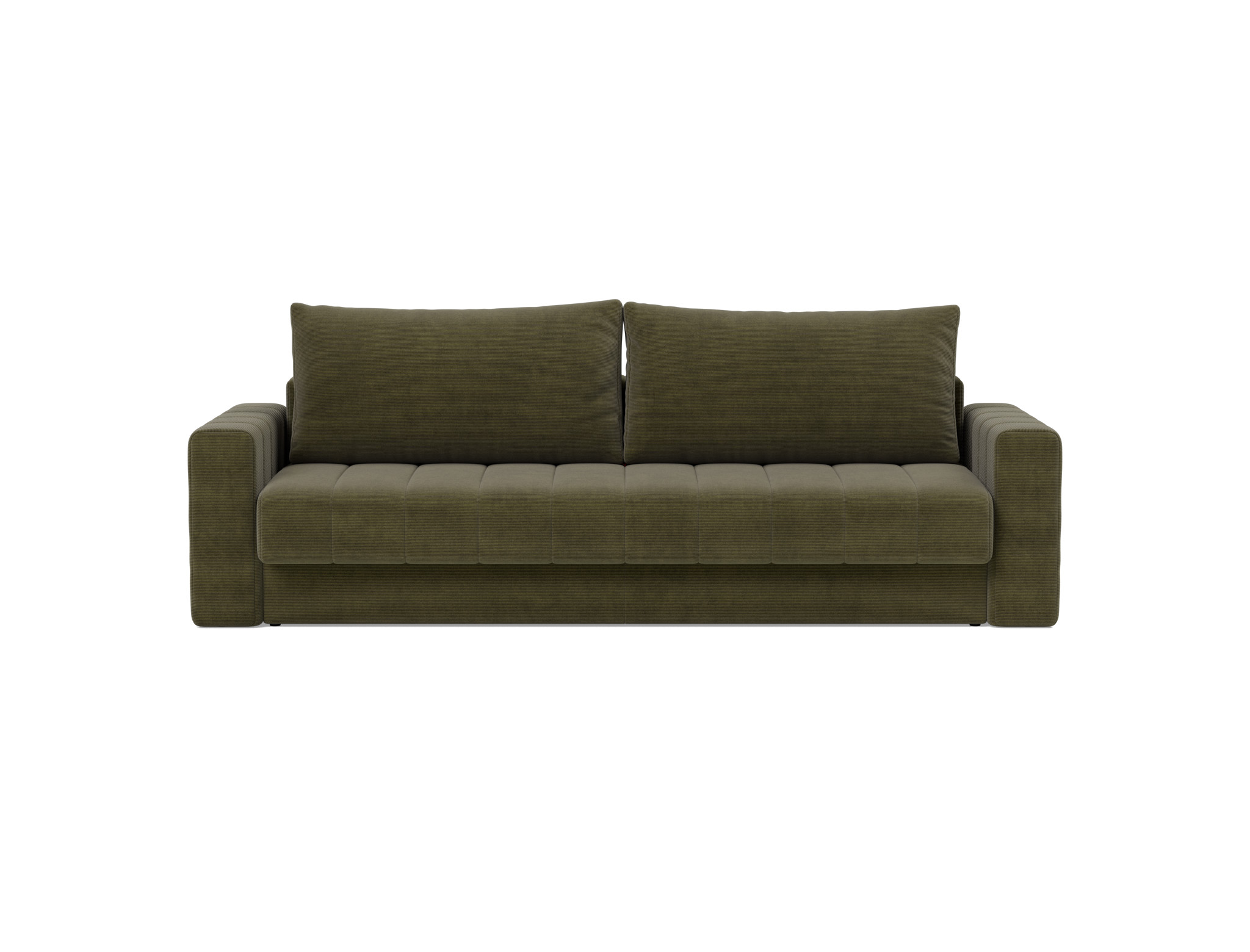 Schlafsofa Akello mit Armlehnen Kord Cordufine 316-Pine-Green
