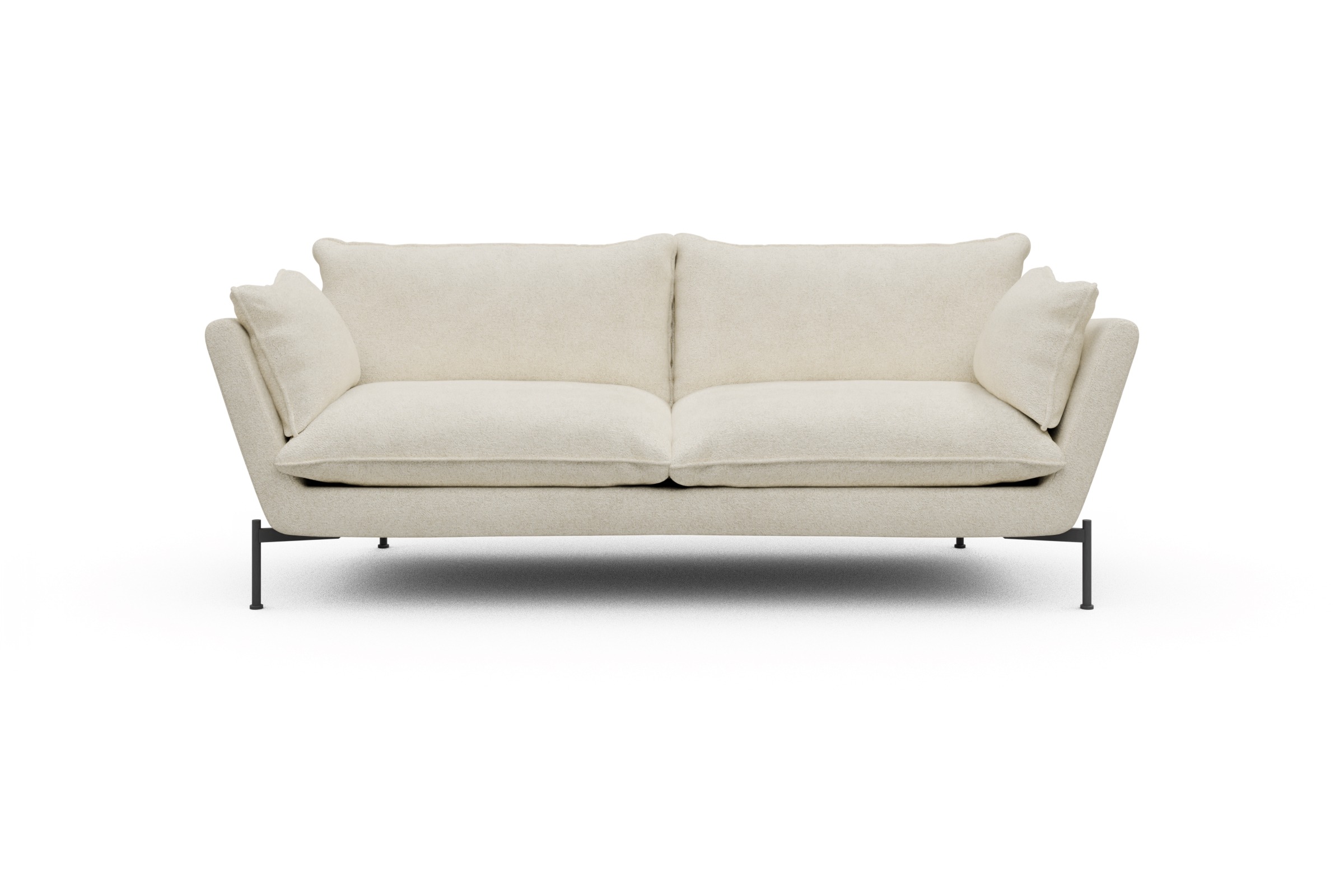 Skandi Home Sofa Anton PREMIUM 3-Sitzer Boucle-Off-White moebelfaktor