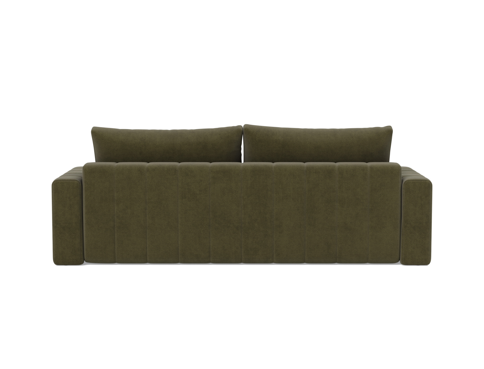 Schlafsofa Akello mit Armlehnen Kord Cordufine 316-Pine-Green