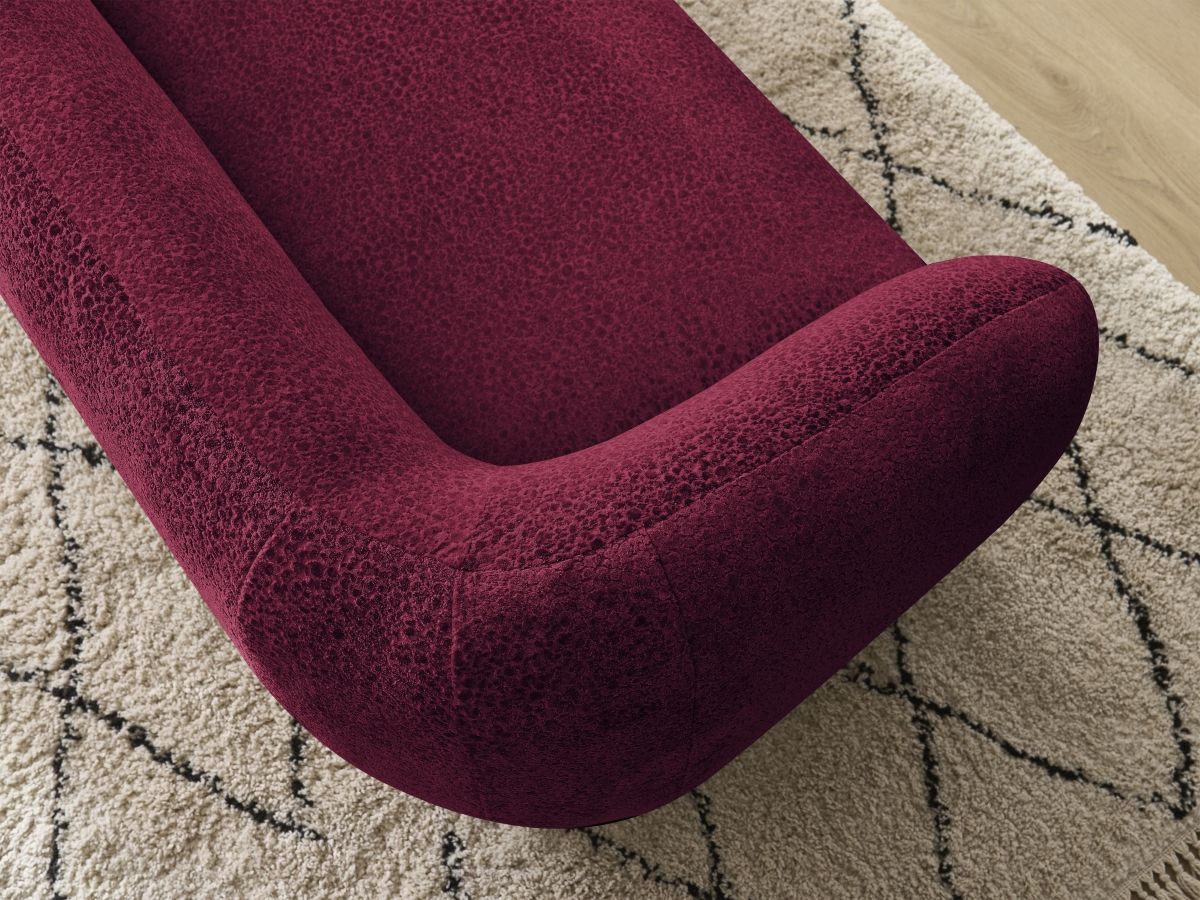 Bobochic Celine Sofa 2-Sitzer Strukturstoff Rot