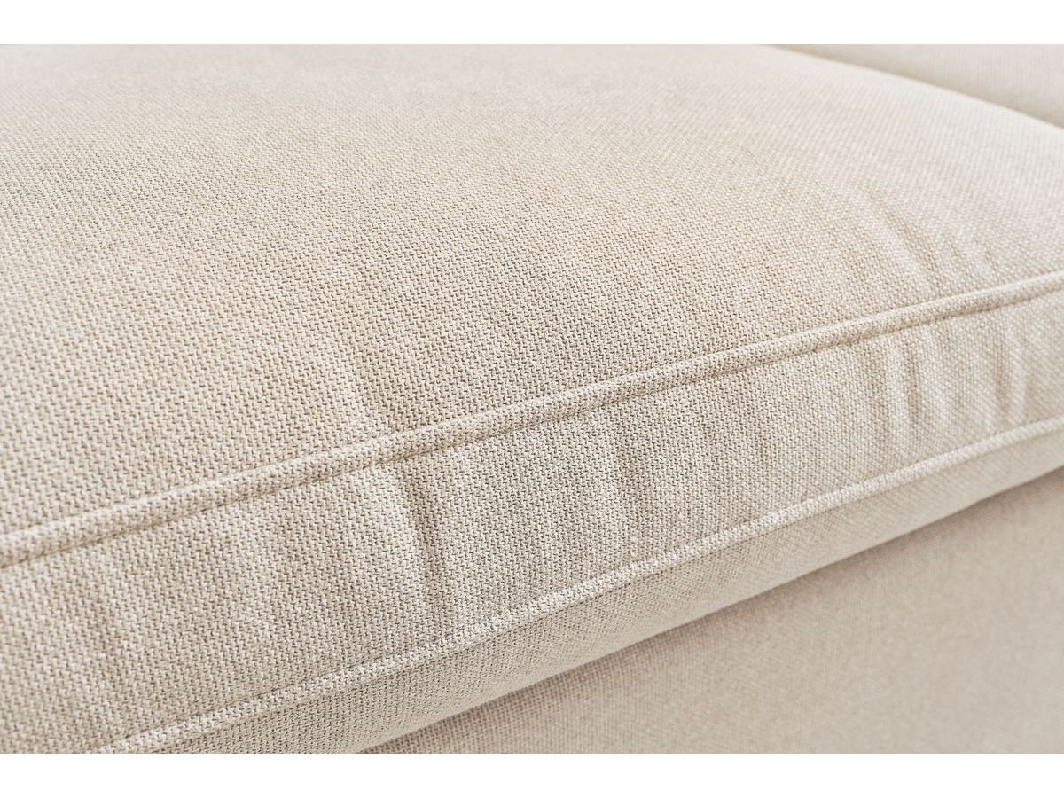 Bobochic Belair Sofa 3-Sitzer 250 × 93 cm Stoff Beige