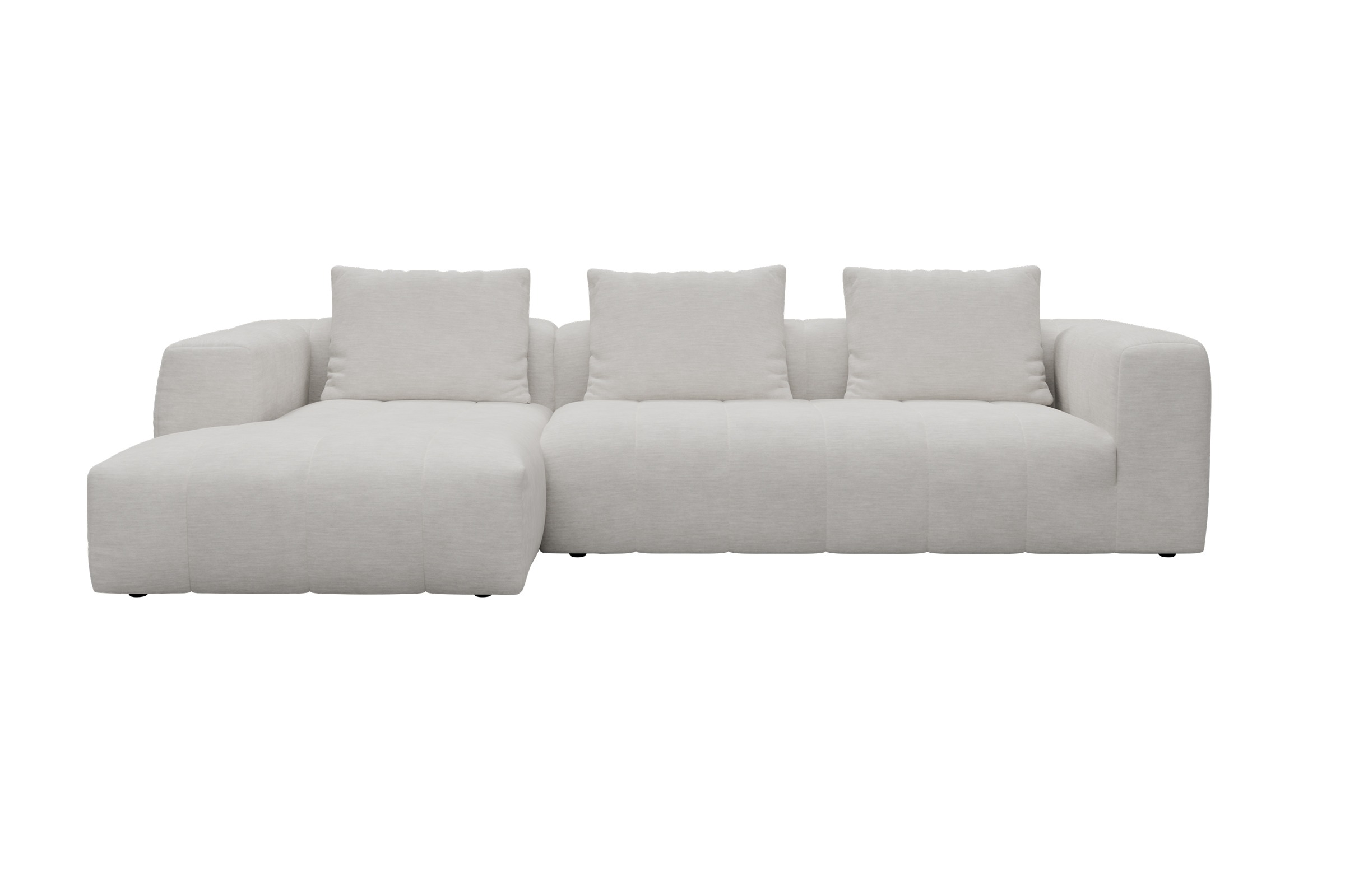 Hugo 2,5-Sitzer Armlehne rechts mit Chaiselongue Vivus-Dusty-Off-White moebelfaktor