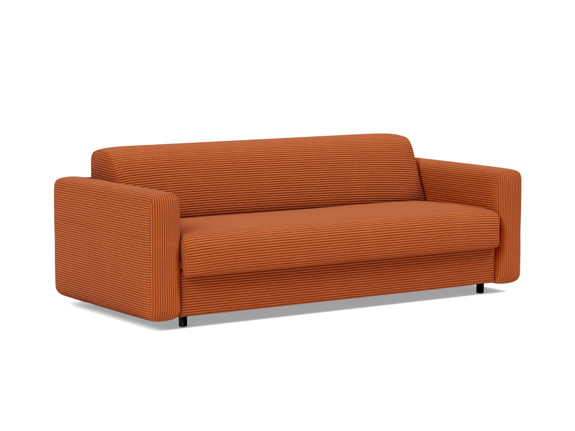 Schlafsofa Killian mit Taschenfederkernmatratze 160 Kord Corduroy 595-Burnt-Orange