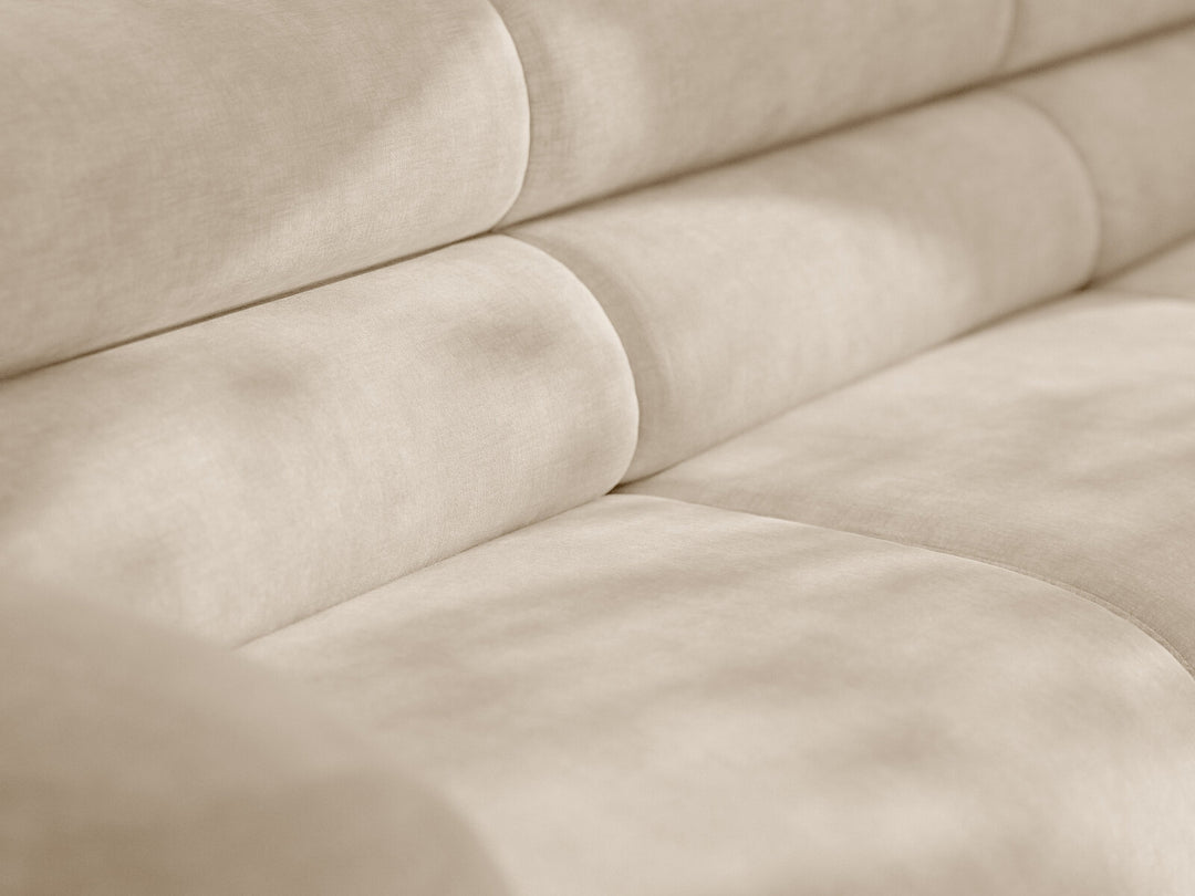 Micadoni Neo Ecksofa 295 cm Links Chenille Golden Helles Beige
