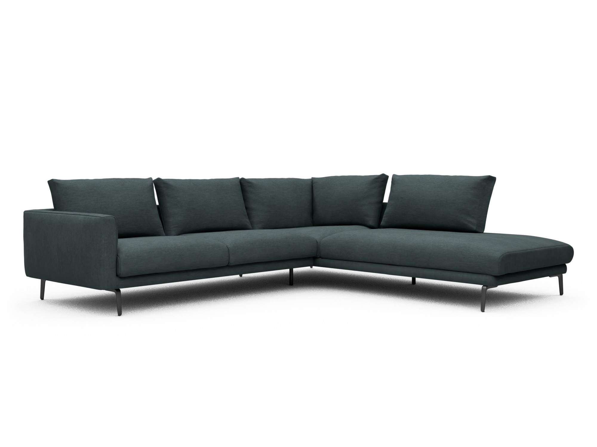 Skandi Home Ecksofa Karl Relax-Ecke rechts mit 2,5-Sitzer Vivus-Blue moebelfaktor