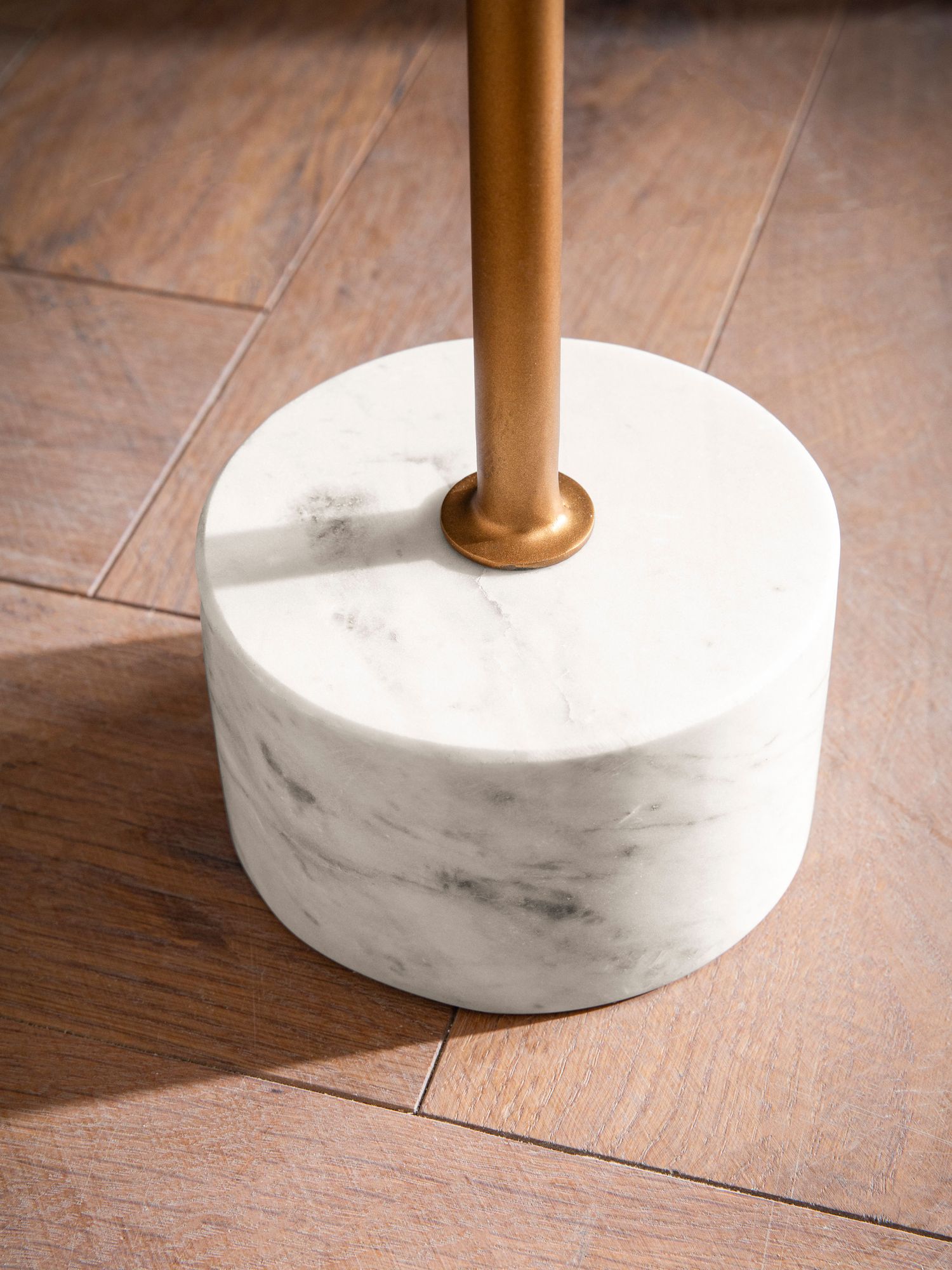 Beistelltisch Ullensvang Marmor Weiß Ø 30 × H 55,5 cm