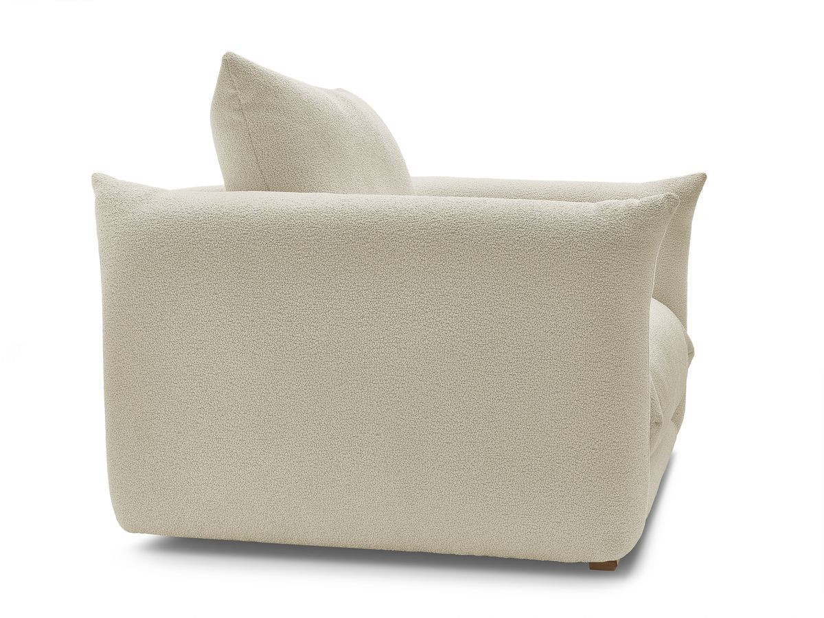 Bobochic Ernest Sessel Bouclé-Stoff Beige