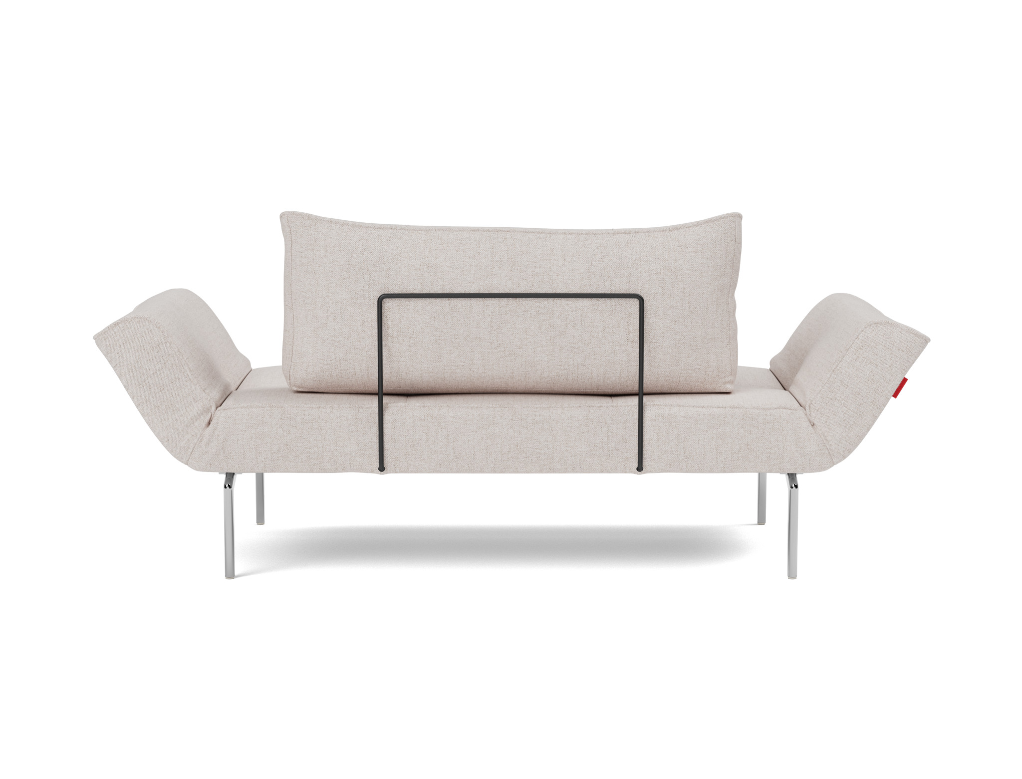 Tagesbett Zeal Strukturierter Stoff Weda 300-Weda-Sand Beine Straw Aluminium