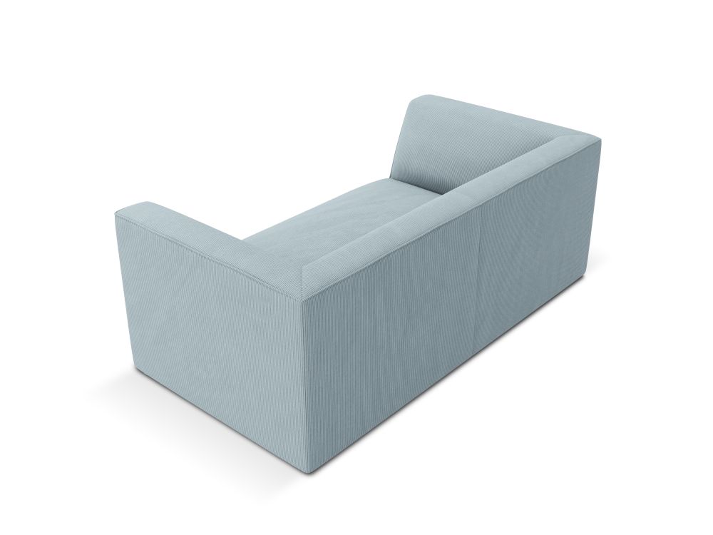 Cosmopolitan Design Sofa Siena 2-Sitzer Kord Scala Hellblau