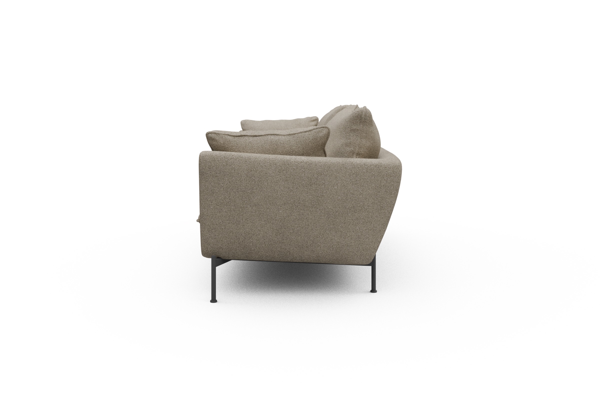 Sofa Anton PREMIUM 3-Sitzer Boucle-Beige