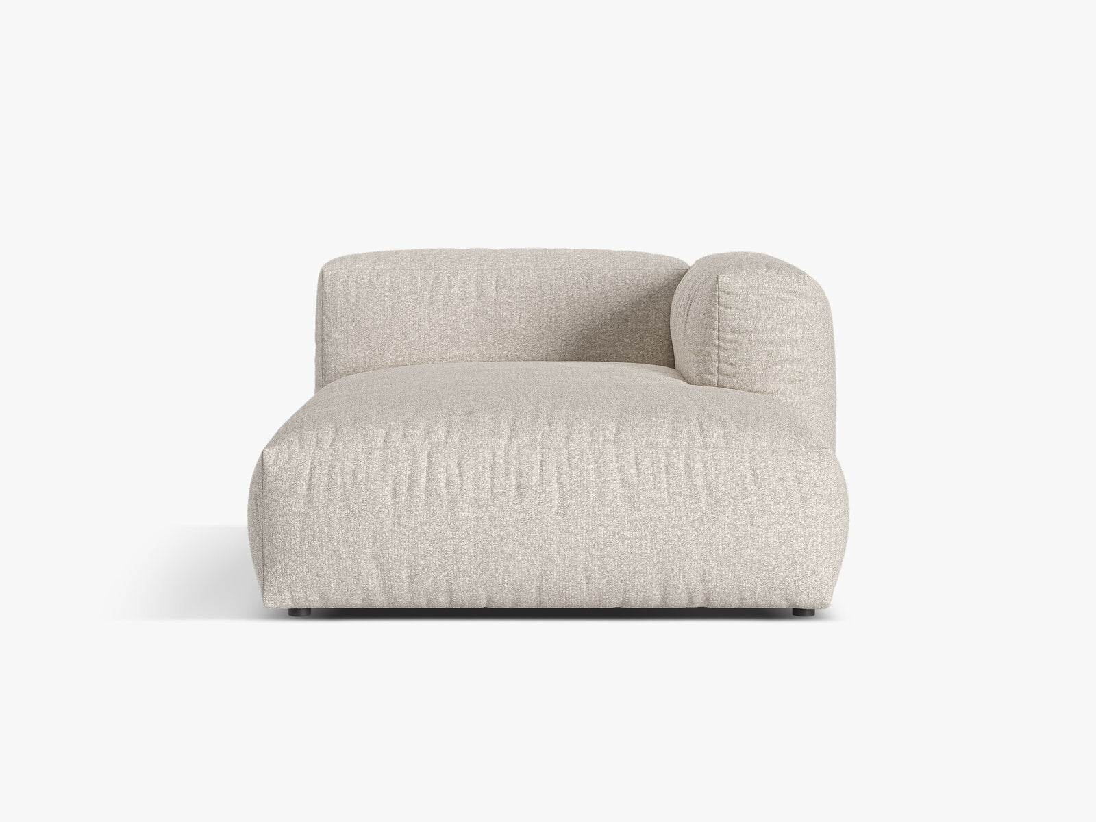 Micadoni Recamiere Martina 1-Sitzer Rechts Boucle Monet Beige