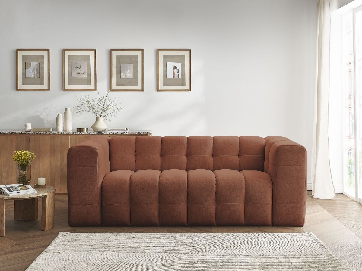 Bobochic Cloud Schlafsofa 3-Sitzer Stoff Orange