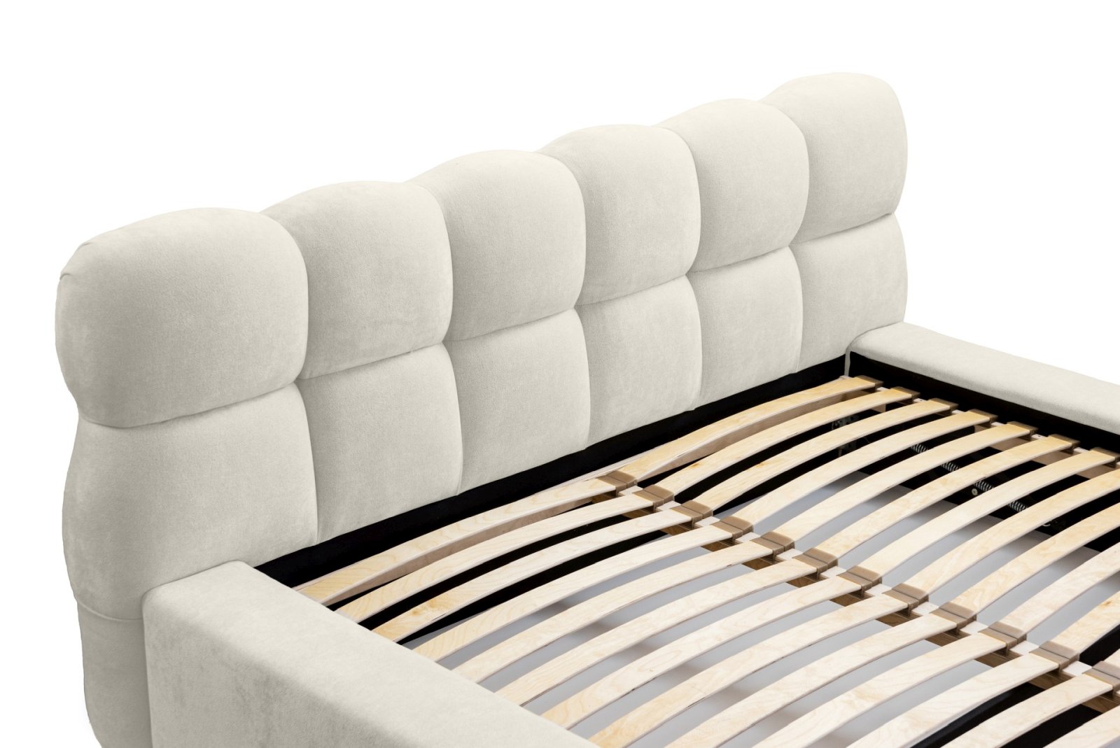 Polsterbett Vento-New Chenille 140x200 mit Metallrahmen Ditra-New 01