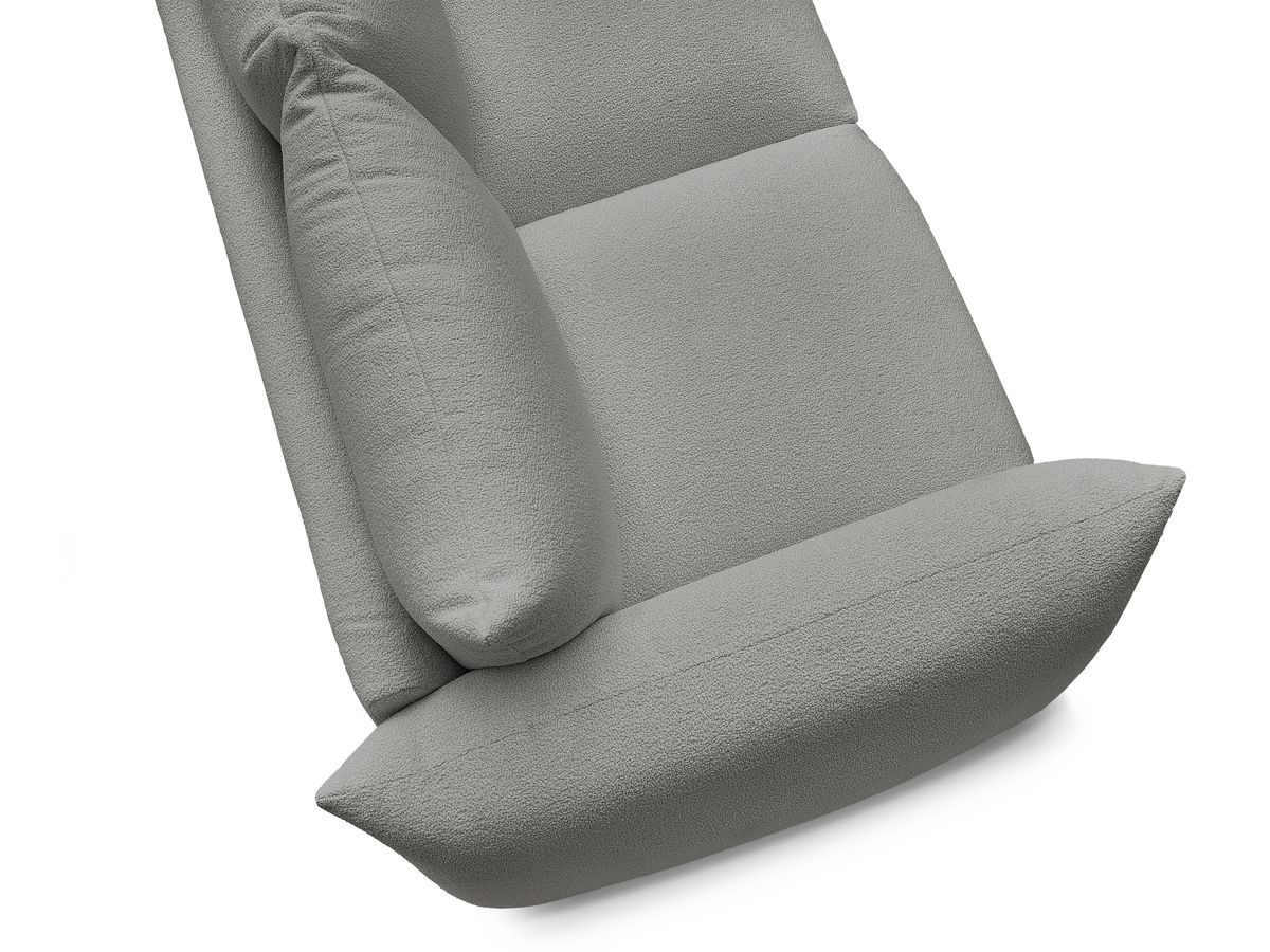Bobochic Ernest Sofa 2-Sitzer Bouclé-Stoff Dunkelgrau