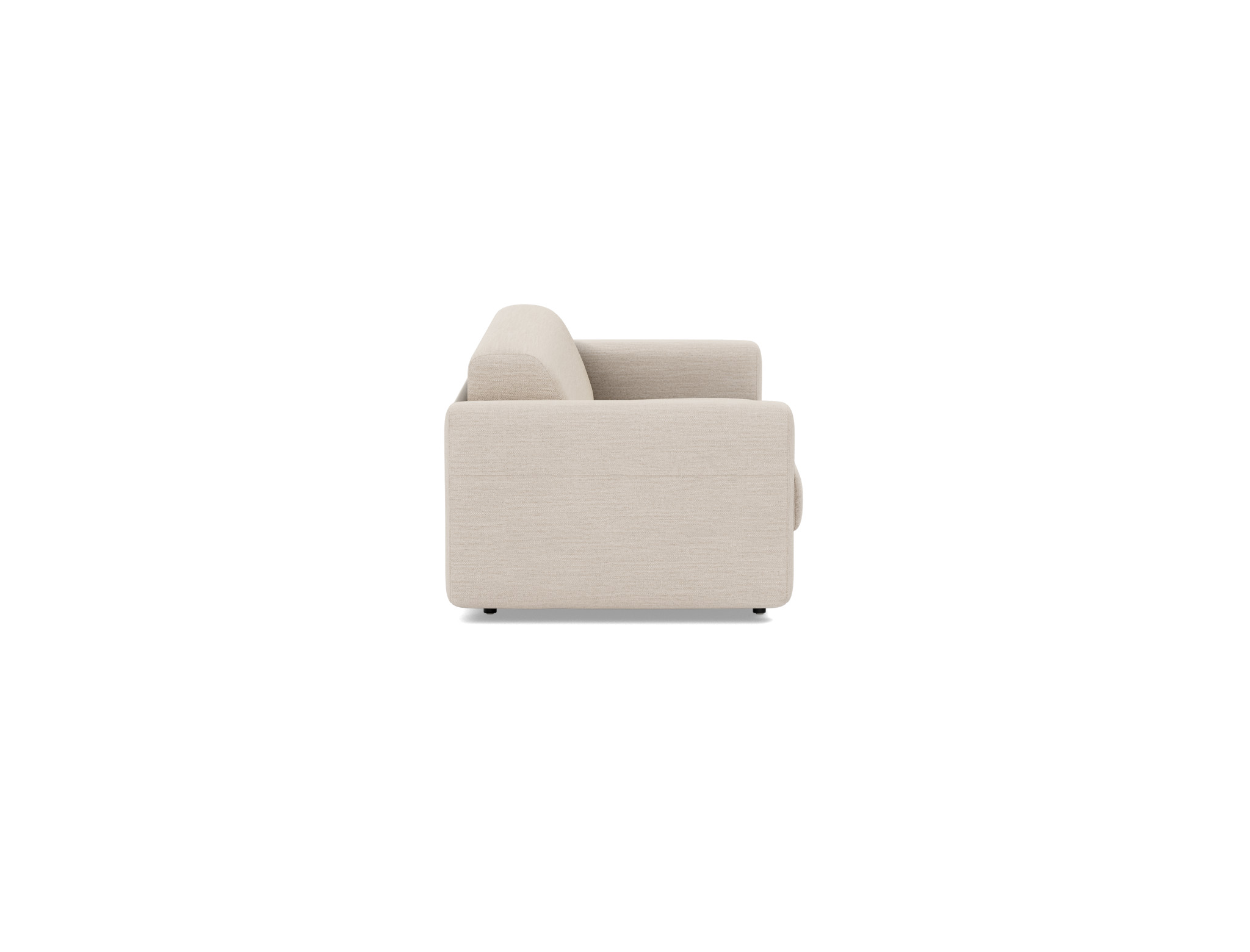 Schlafsofa Killian mit Taschenfederkernmatratze 160 Webstoff Blida 612-Sand-Grey