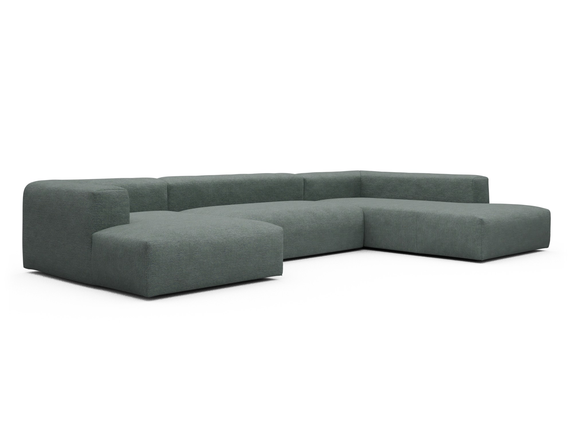 Skandi Home Wohnlandschaft Fred Relax-Ecke rechts mit 2-Sitzer und Chaiselongue links Carreno-Ice-Blue moebelfaktor
