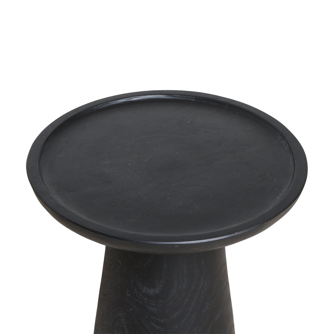 Raw Materials Nero Beistelltisch aus Teakholz Dusk schwarz