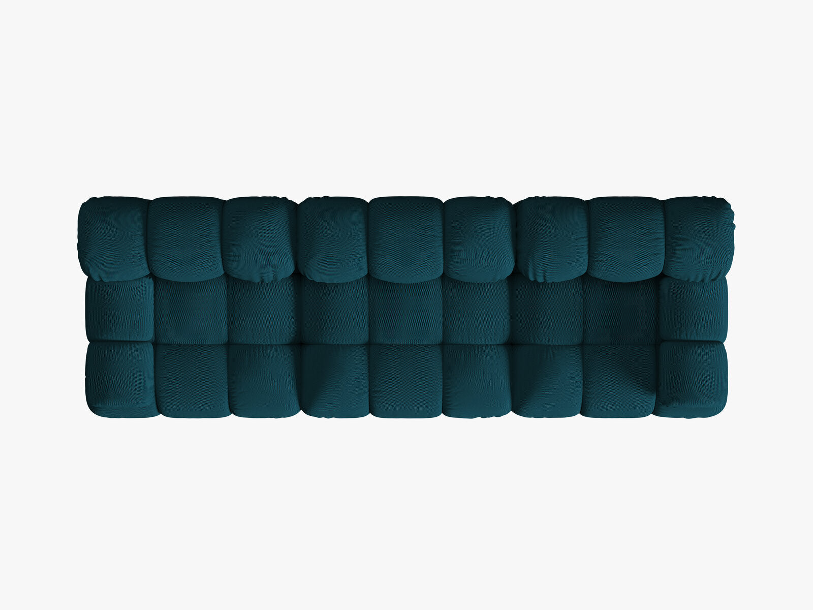Micadoni Modulares Sofa Bellis 3-Sitzer 3D-Stoff Sonic Marineblau