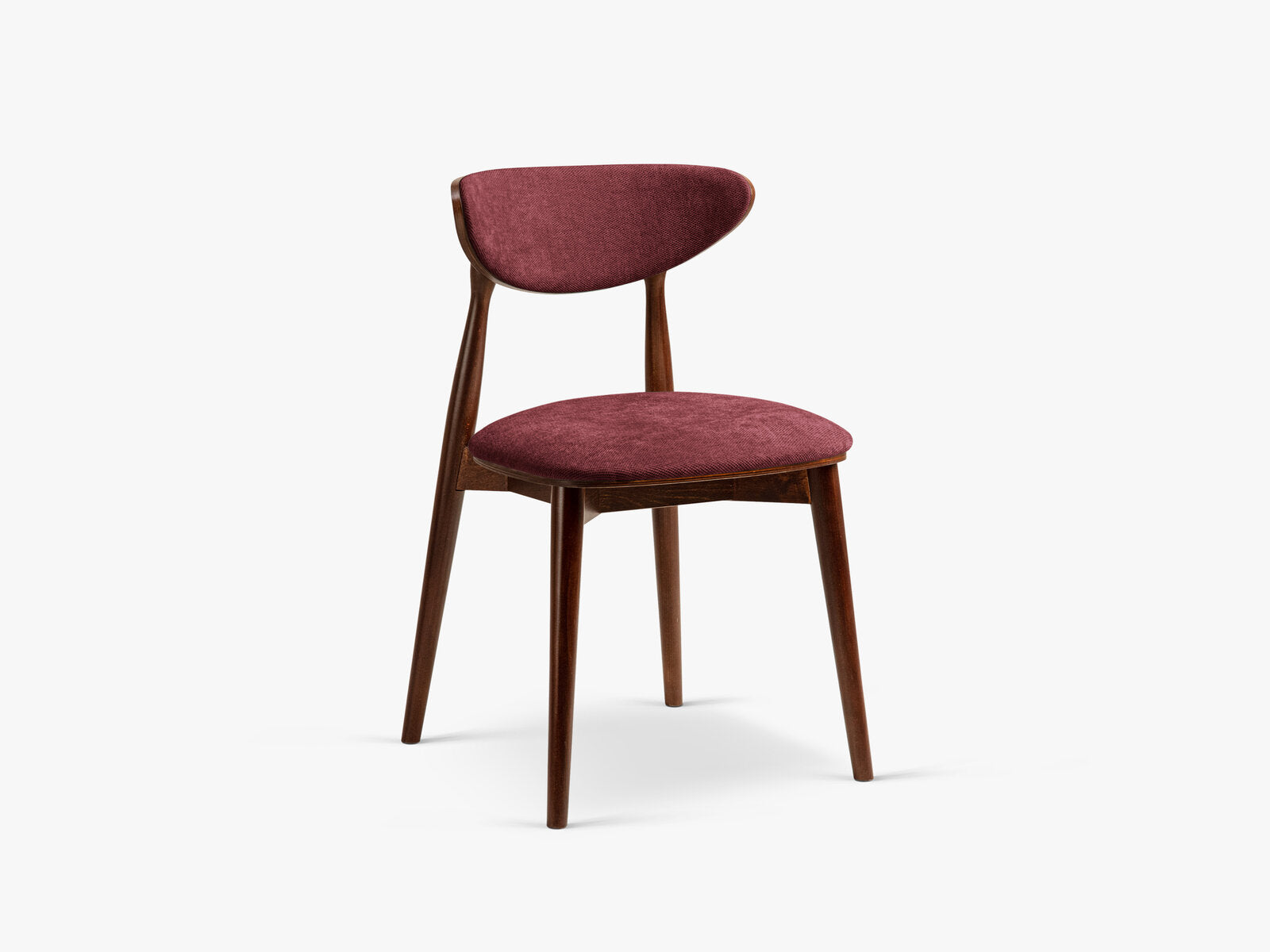 Micadoni Rina Samtiger Stuhl 47.5 cm (H 79 cm) [CH_RINA] Chenille Rebel Bordeaux