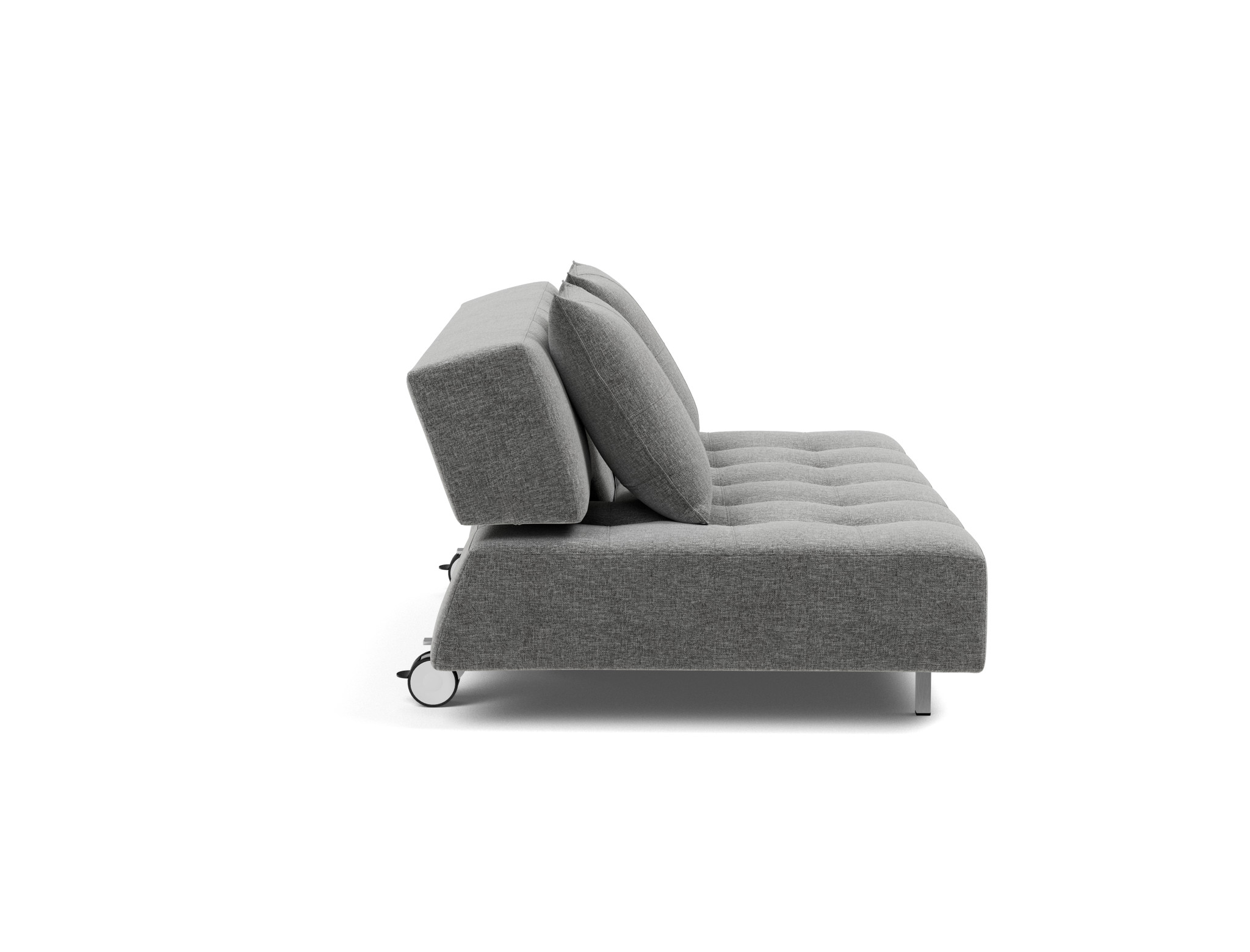 Schlafsofa Long Horn D.E.L. Strukturierter Stoff Twist 563-Charcoal